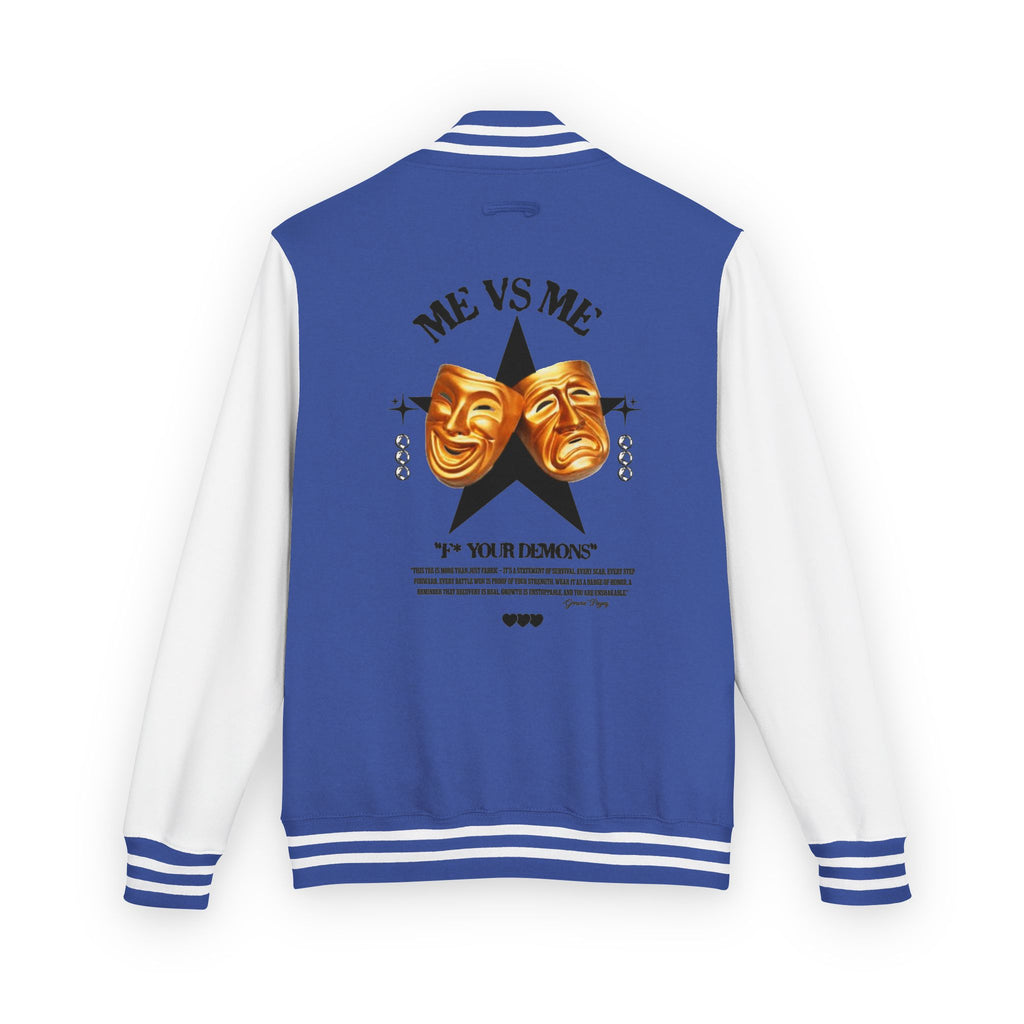 Unisex Heavyweight Letterman Jacket with Bold Artwork, Casual Style, Perfect for Theatre Lovers, Comfortable Streetwear, Great Gift [...]