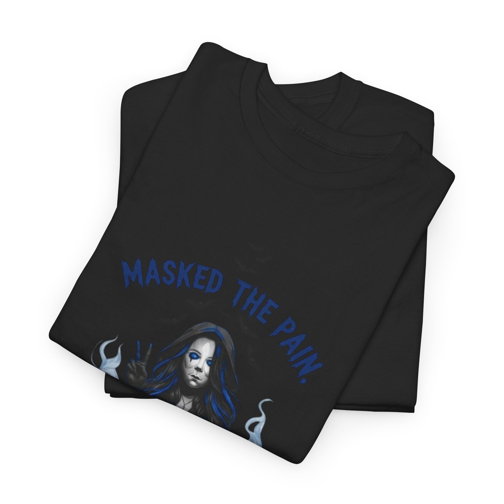 Recovery-Themed Unisex Heavy Cotton Tee – Masked The Pain, Gift for Mental Health Awareness, Comfortable Casual Wear, Support Recovery [...]
