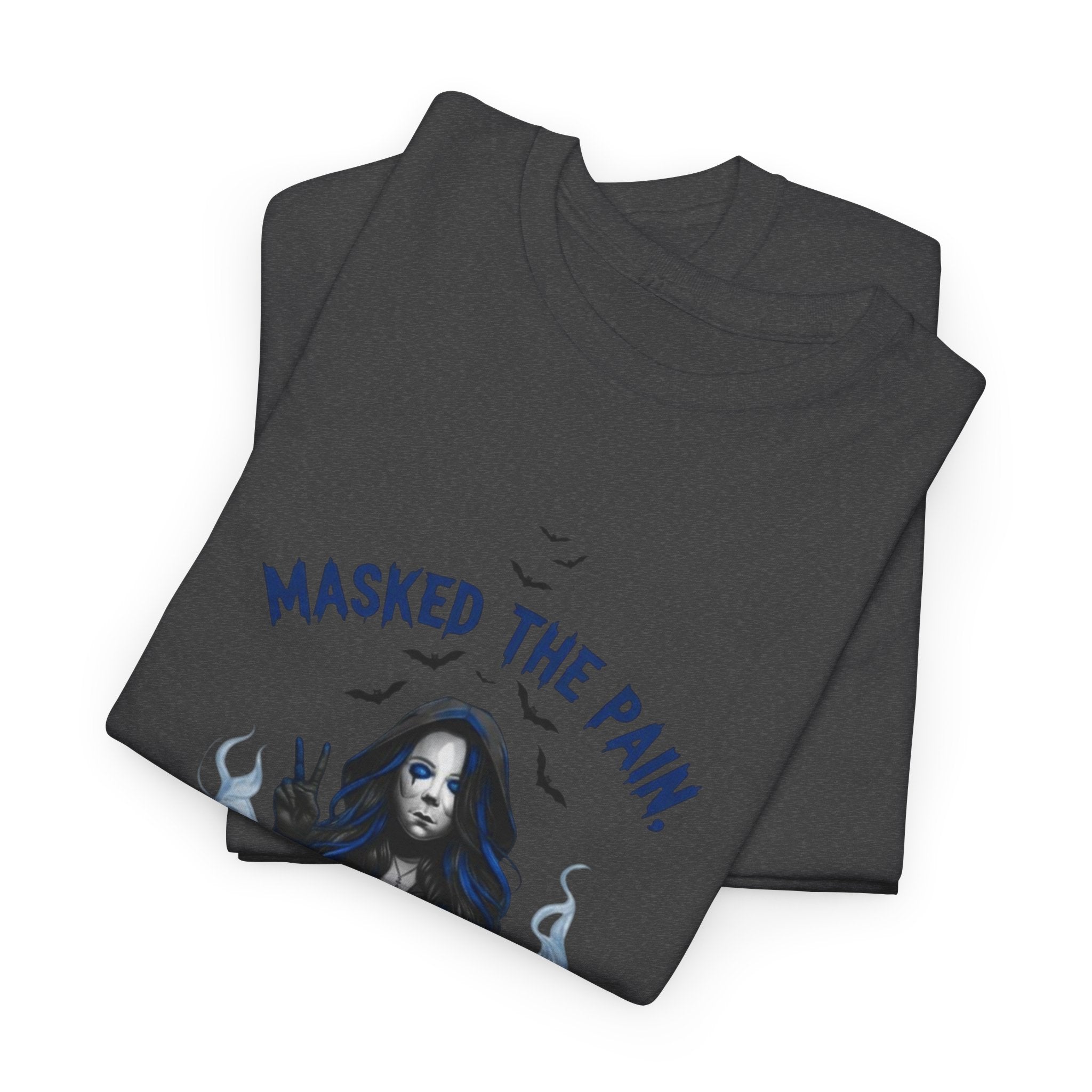 Recovery-Themed Unisex Heavy Cotton Tee – Masked The Pain, Gift for Mental Health Awareness, Comfortable Casual Wear, Support Recovery [...]