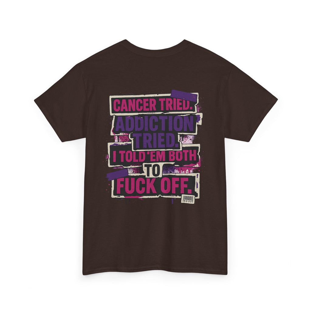Empowerment Tee - Cancer & Addiction Awareness Shirt, Motivational T-Shirt, Unisex Graphic Tee, Gift for Survivors, Resilience Apparel