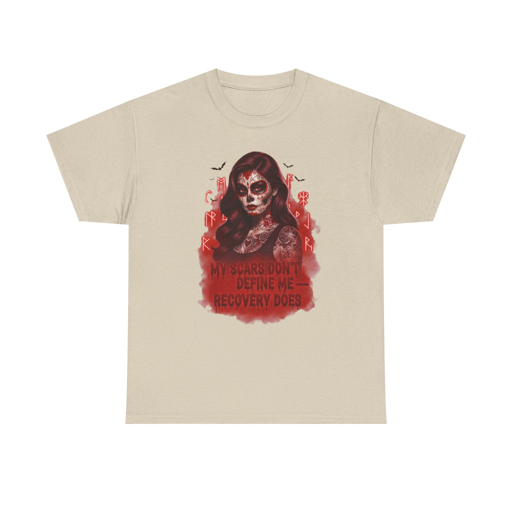 Vibrant Recovery Tee: Embrace Resilience, Unisex Heavy Cotton Tee for Confidence, Motivational T-Shirt, Recovery Shirt, Empowerment Wear