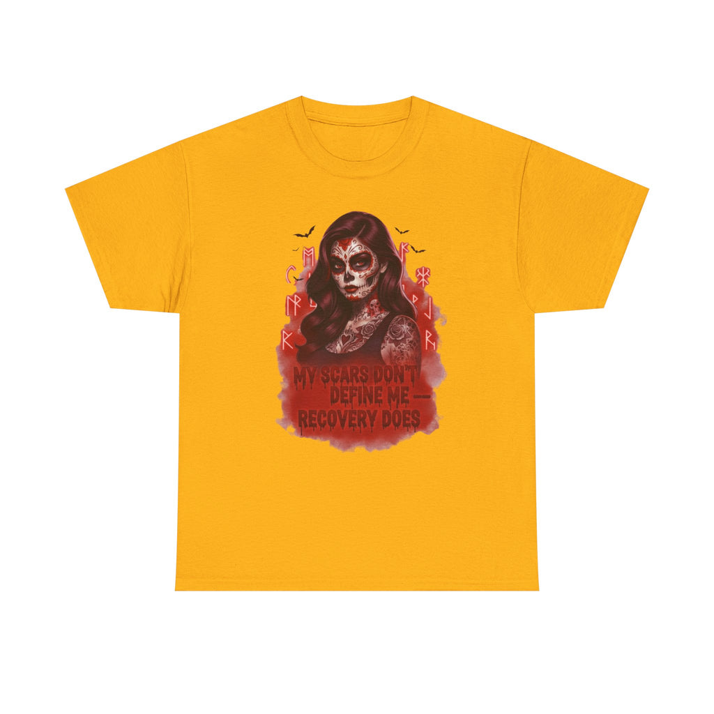 Vibrant Recovery Tee: Embrace Resilience, Unisex Heavy Cotton Tee for Confidence, Motivational T-Shirt, Recovery Shirt, Empowerment Wear