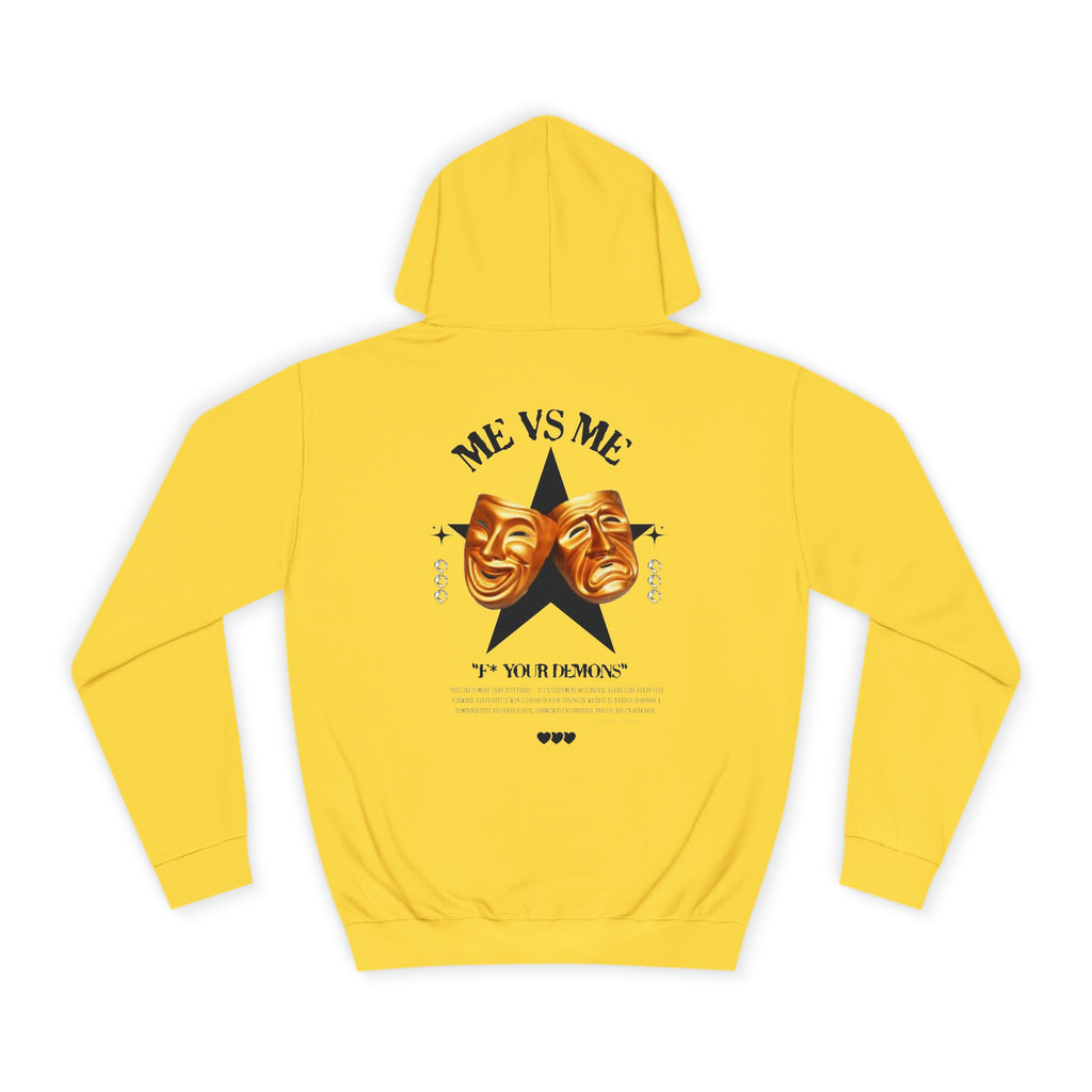 Unisex College Hoodie with Artistic Design, Cozy Casual Wear, Perfect for College Students, Gift for Friends, Vibrant Graphic Sweatshirt
