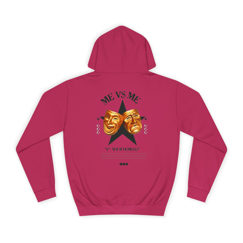 Unisex College Hoodie with Artistic Design, Cozy Casual Wear, Perfect for College Students, Gift for Friends, Vibrant Graphic Sweatshirt