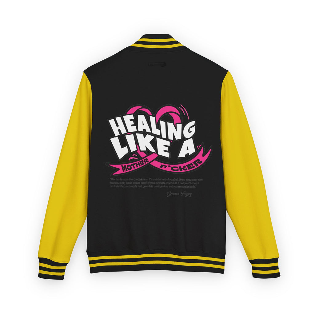 Healing Like a Mother Letterman Jacket, Unisex Varsity Jacket, Trendy Outerwear, Gift for Moms, Stylish Letterman for Her, Casual [...]