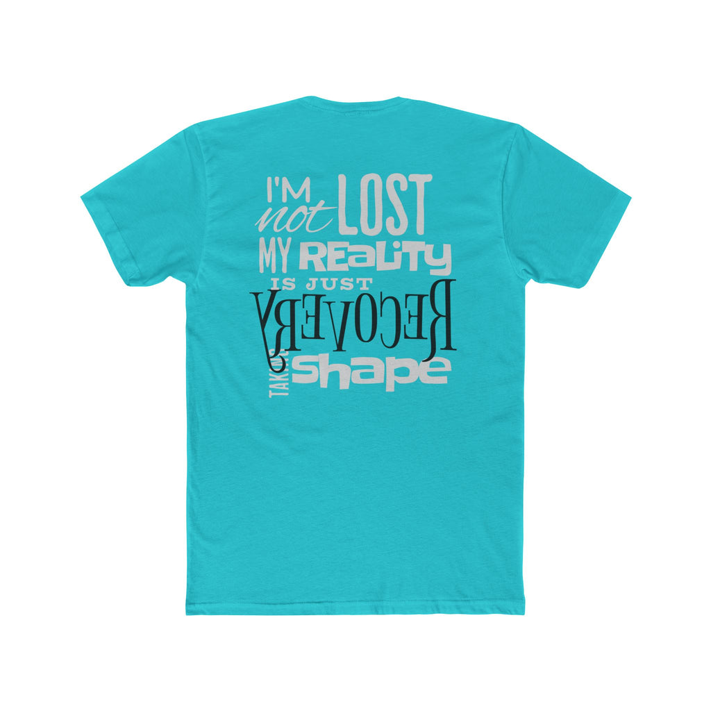 (DESIGN PRINT ON BACK) Unisex Recovery Quote Tee, Cotton Crew T-Shirt, Motivational Gift, Recovery Journey Apparel, Inspirational Quote Shirt, Self-Care Tee