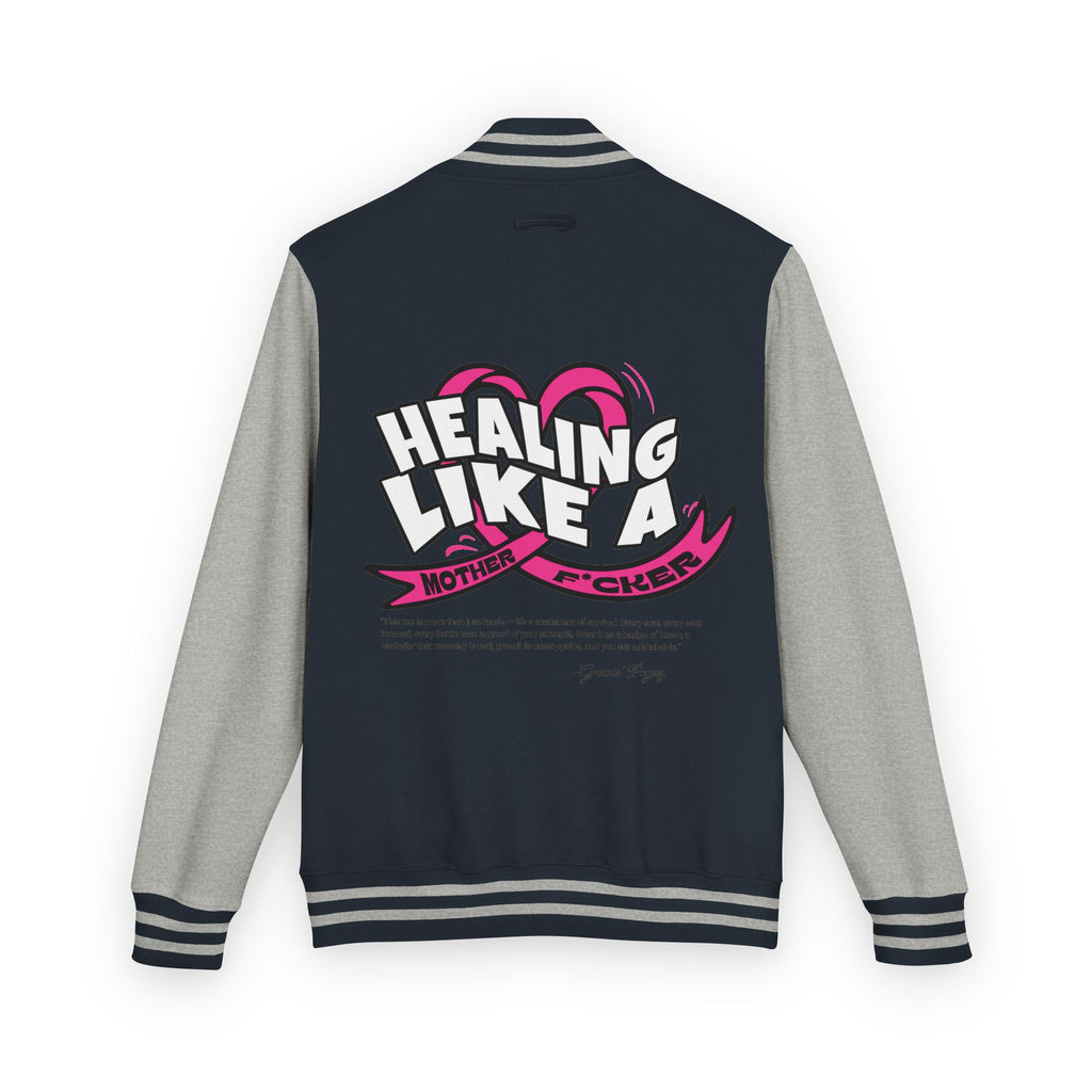 Healing Like a Mother Letterman Jacket, Unisex Varsity Jacket, Trendy Outerwear, Gift for Moms, Stylish Letterman for Her, Casual [...]