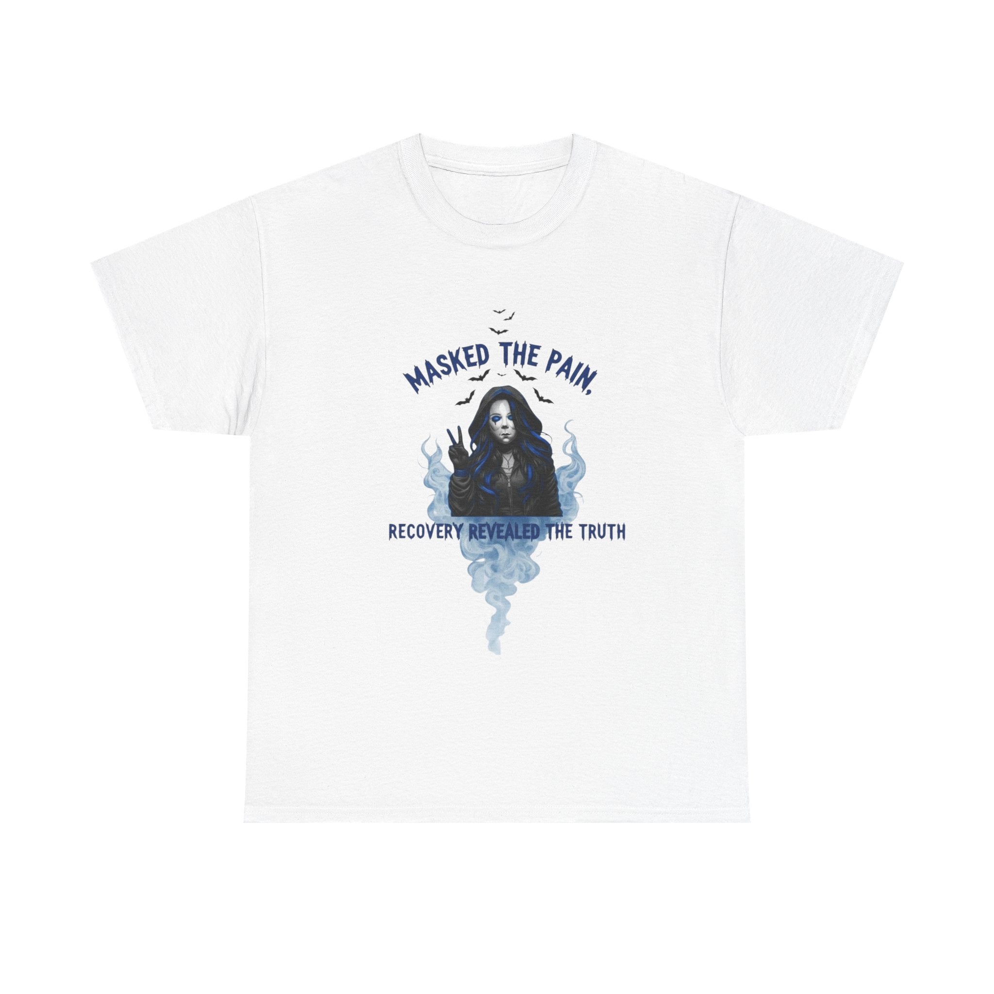 Recovery-Themed Unisex Heavy Cotton Tee – Masked The Pain, Gift for Mental Health Awareness, Comfortable Casual Wear, Support Recovery [...]
