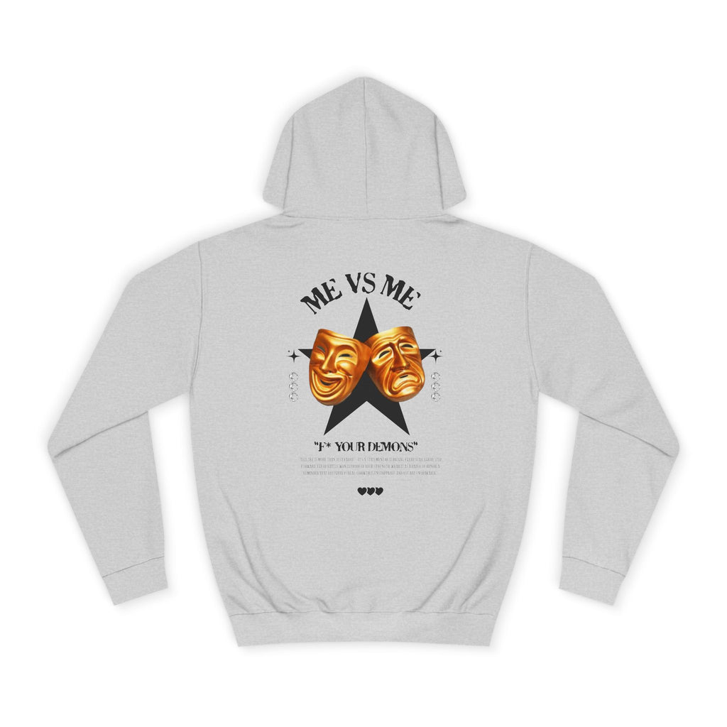 Unisex College Hoodie with Artistic Design, Cozy Casual Wear, Perfect for College Students, Gift for Friends, Vibrant Graphic Sweatshirt