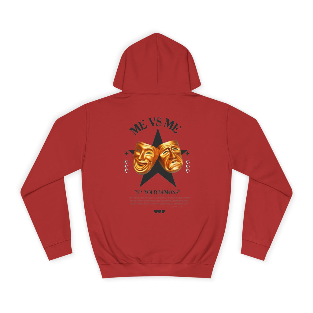 Unisex College Hoodie with Artistic Design, Cozy Casual Wear, Perfect for College Students, Gift for Friends, Vibrant Graphic Sweatshirt