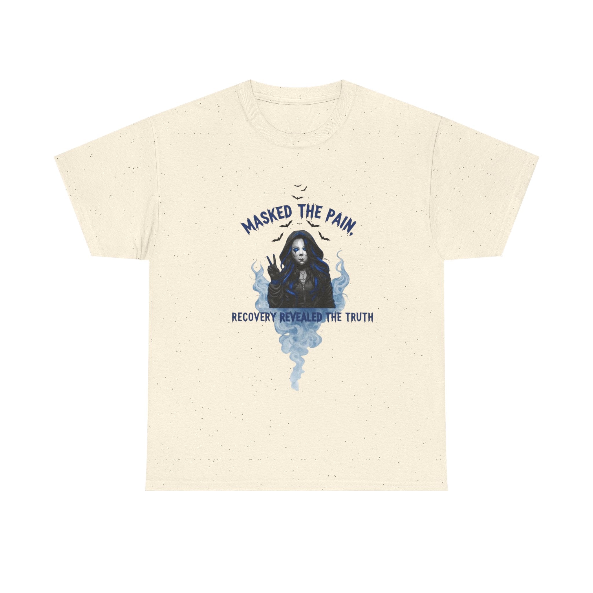 Recovery-Themed Unisex Heavy Cotton Tee – Masked The Pain, Gift for Mental Health Awareness, Comfortable Casual Wear, Support Recovery [...]