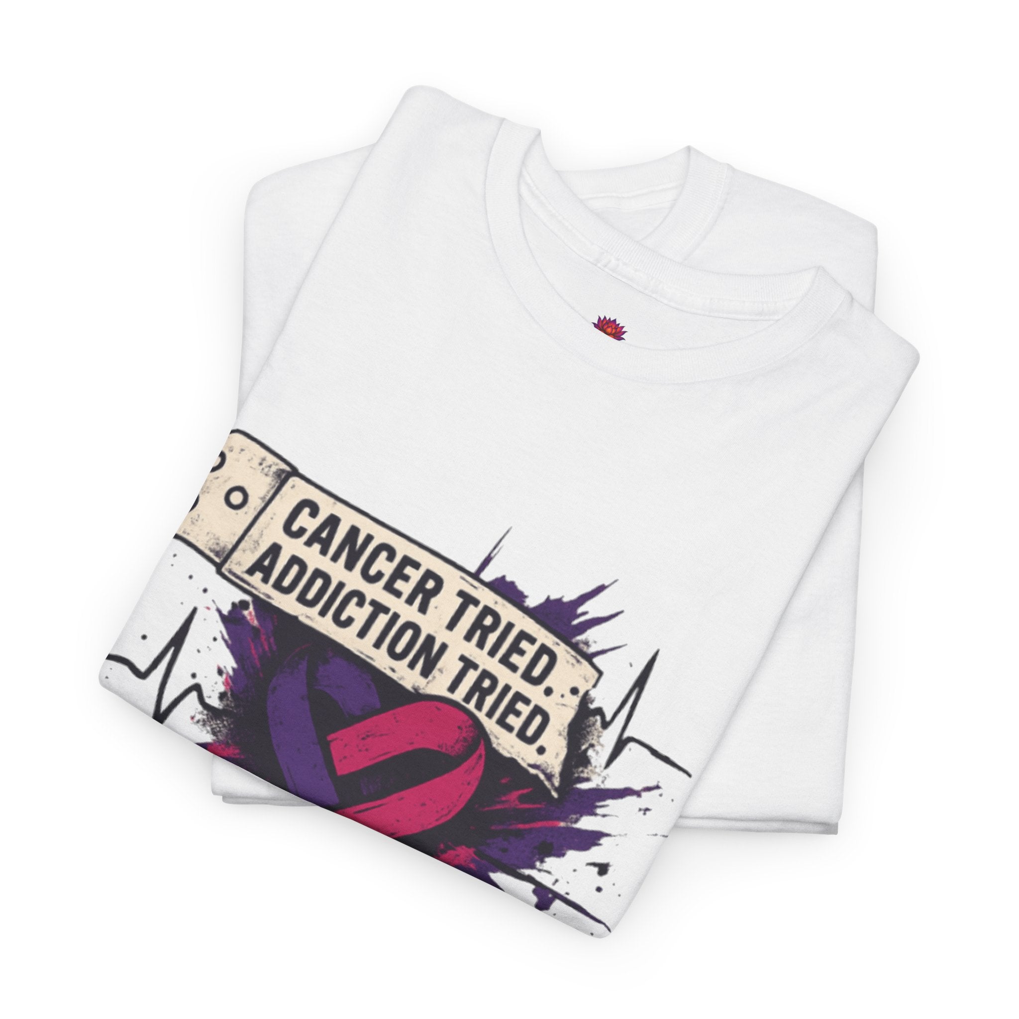 Unisex Heavy Cotton Tee with Bold Statement Design | Supportive Gift for Survivors, Casual Wear, Awareness Events, Everyday Comfort, [...]