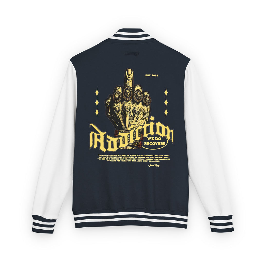 Unisex Heavyweight Letterman Jacket with Unique Graphic Design, Trendy Varsity Style, Casual Outerwear, Gift for Him/Her, Perfect for [...]