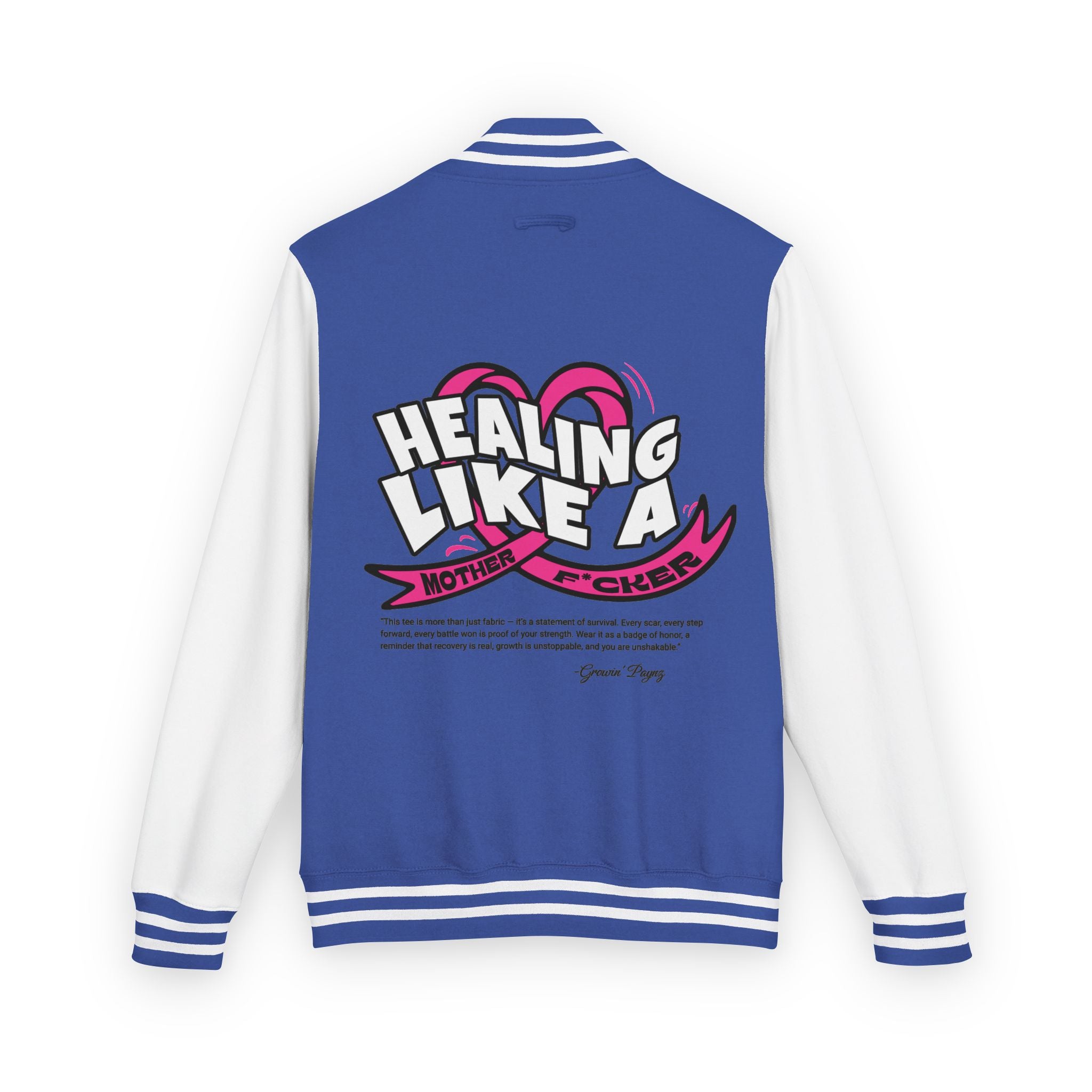 Healing Like a Mother Letterman Jacket, Unisex Varsity Jacket, Trendy Outerwear, Gift for Moms, Stylish Letterman for Her, Casual [...]