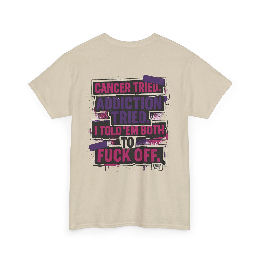 Empowerment Tee - Cancer & Addiction Awareness Shirt, Motivational T-Shirt, Unisex Graphic Tee, Gift for Survivors, Resilience Apparel