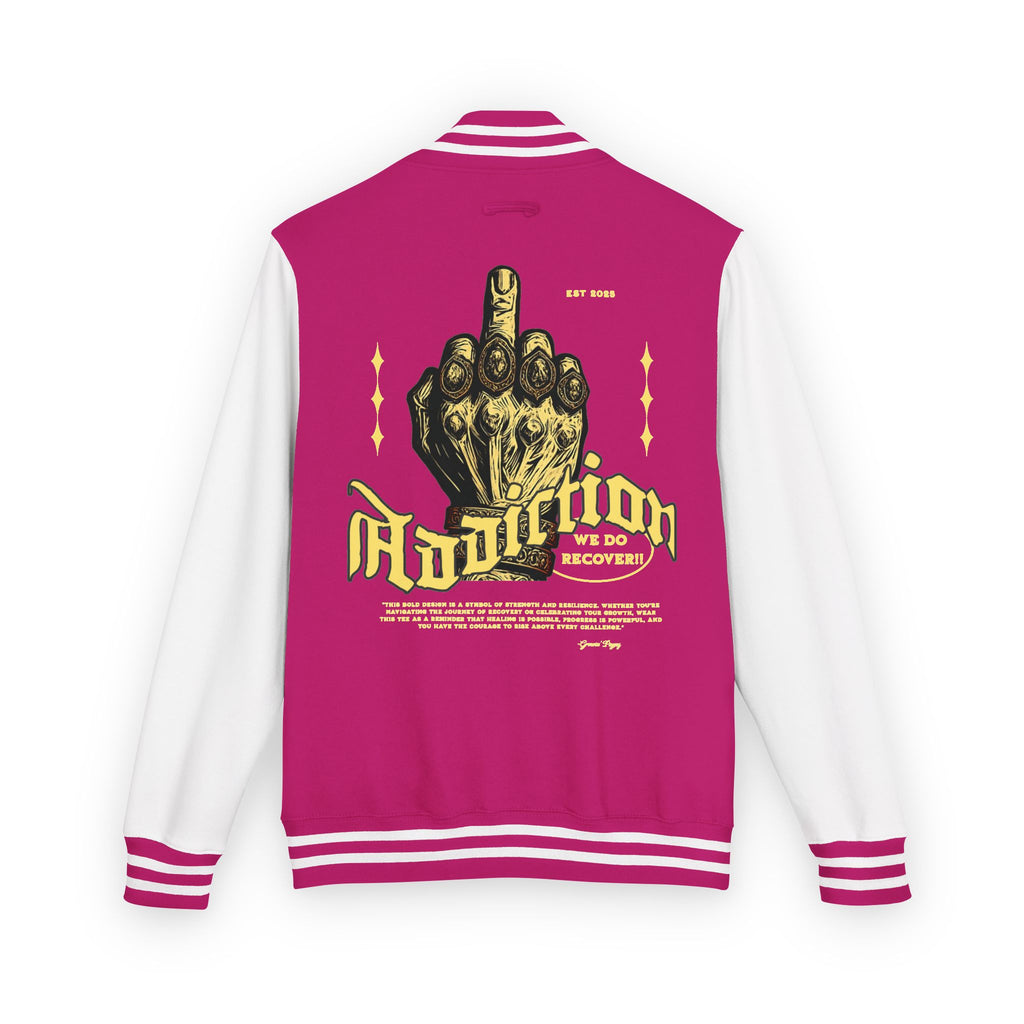 Unisex Heavyweight Letterman Jacket with Unique Graphic Design, Trendy Varsity Style, Casual Outerwear, Gift for Him/Her, Perfect for [...]