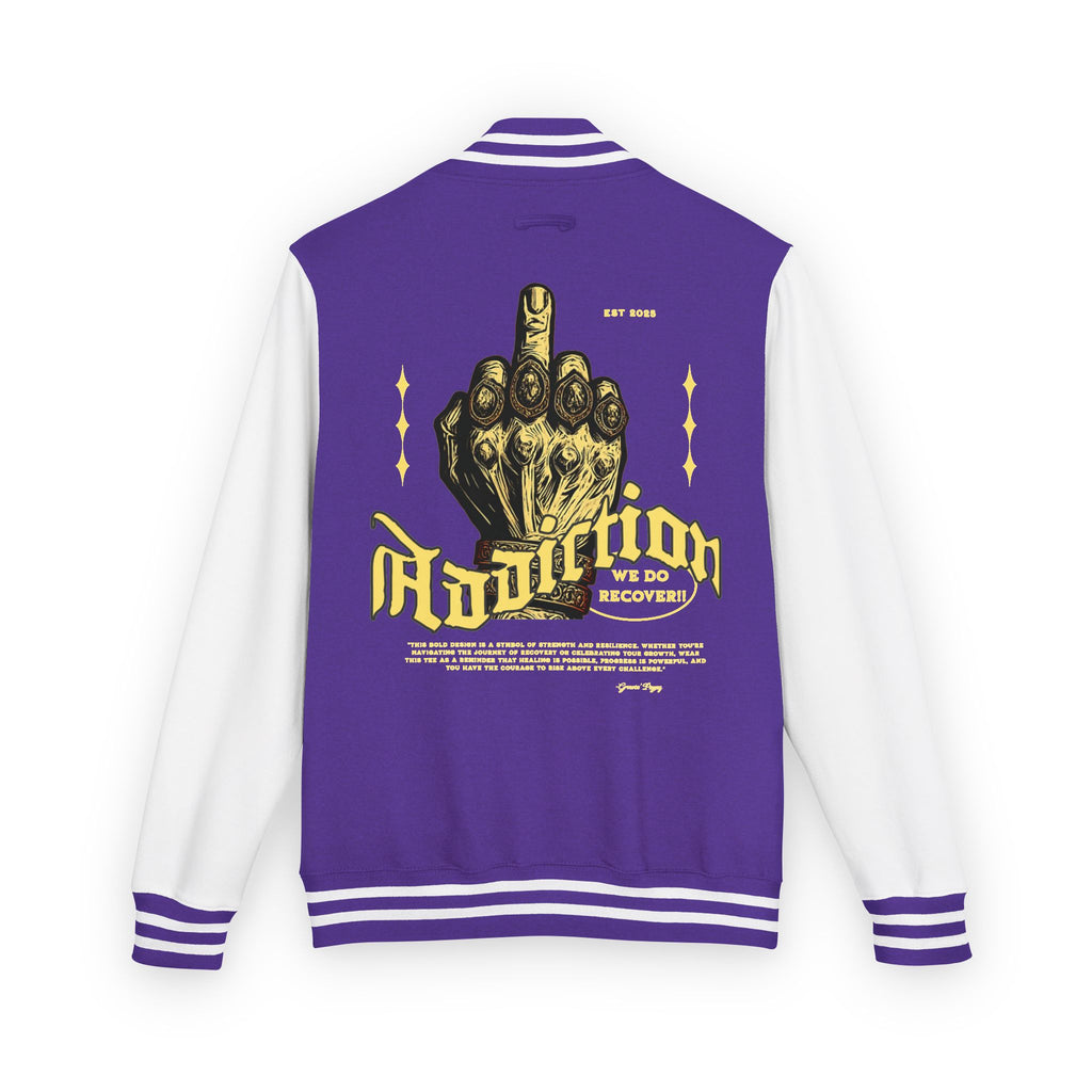 Unisex Heavyweight Letterman Jacket with Unique Graphic Design, Trendy Varsity Style, Casual Outerwear, Gift for Him/Her, Perfect for [...]