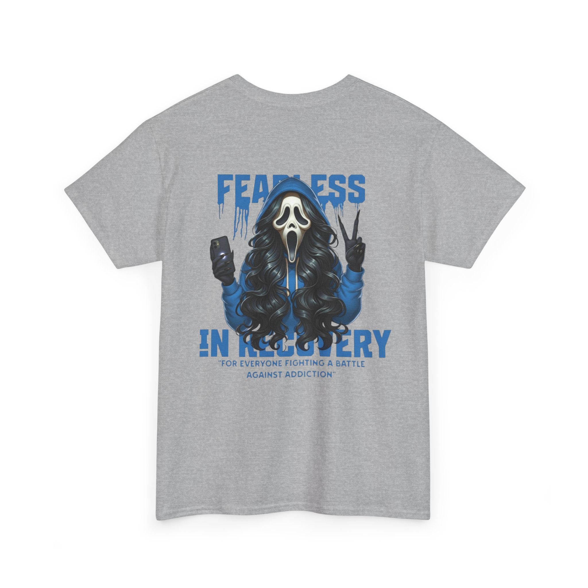 (DESIGN ON BACK) Fearless in Recovery Unisex Heavy Cotton Tee, Inspirational T-Shirt for Addiction Support, Recovery Awareness Shirt, Gift for Recovery [...]