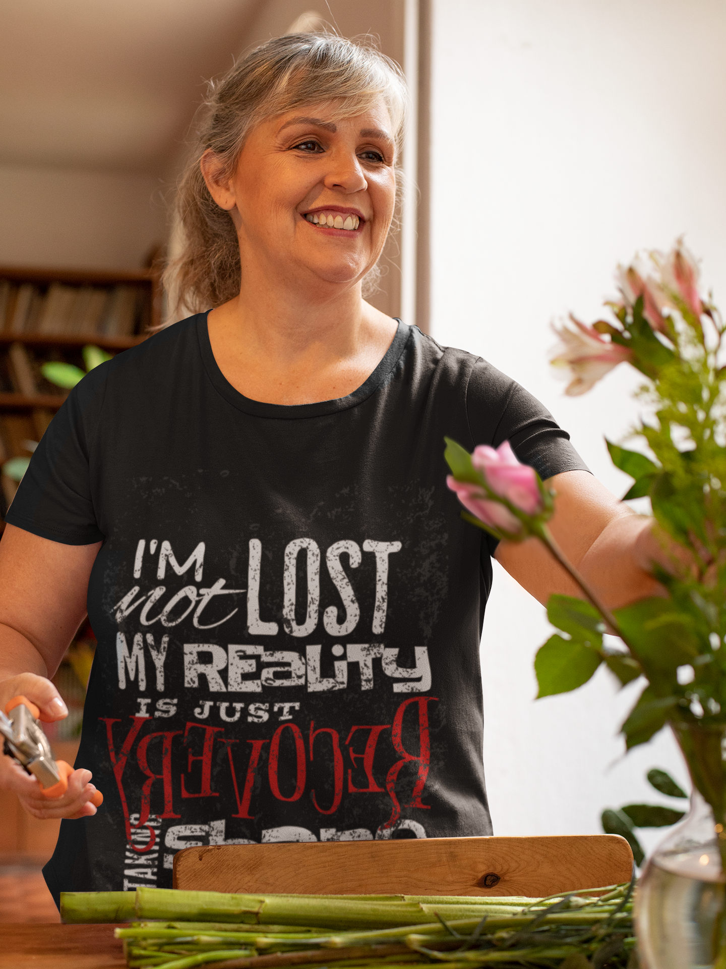 (DESIGN PRINT ON FRONT) Reclaimed Lost Recovery Unisex T-Shirt, Comfortable Tee for Recovery Events, Self-Care Apparel, Gift for Supportive Friends, [...]