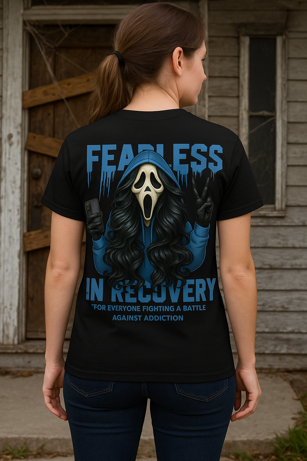 (DESIGN ON BACK) Fearless in Recovery Unisex Heavy Cotton Tee, Inspirational T-Shirt for Addiction Support, Recovery Awareness Shirt, Gift for Recovery [...]