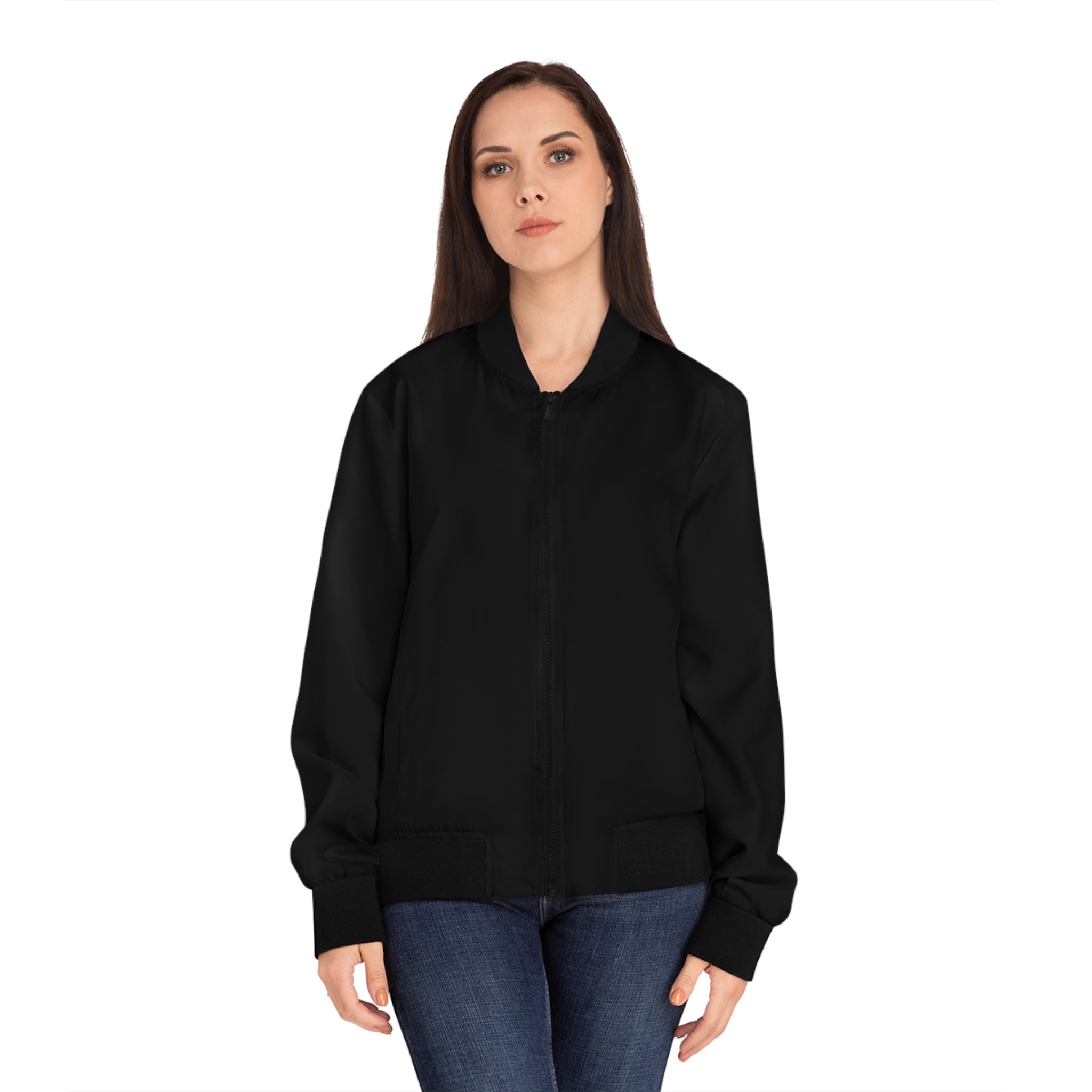 Half Broken Women's Bomber Jacket, Casual Layer, Inspirational Gift, Unique Streetwear, Trendy Outerwear, Fall Wardrobe Essential