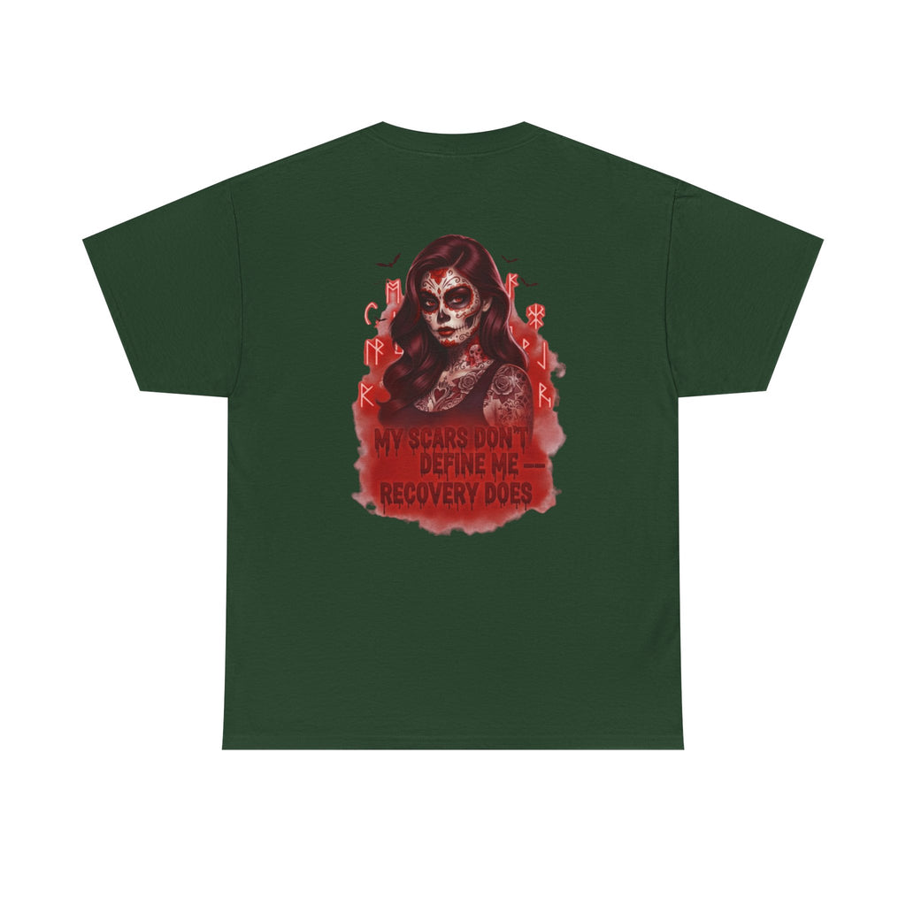 Gothic Recovery Tee - My Scars Don't Define Me - Halloween, Self-Love, Empowerment, Unisex Cotton Shirt, Gift Idea, Casual Wear