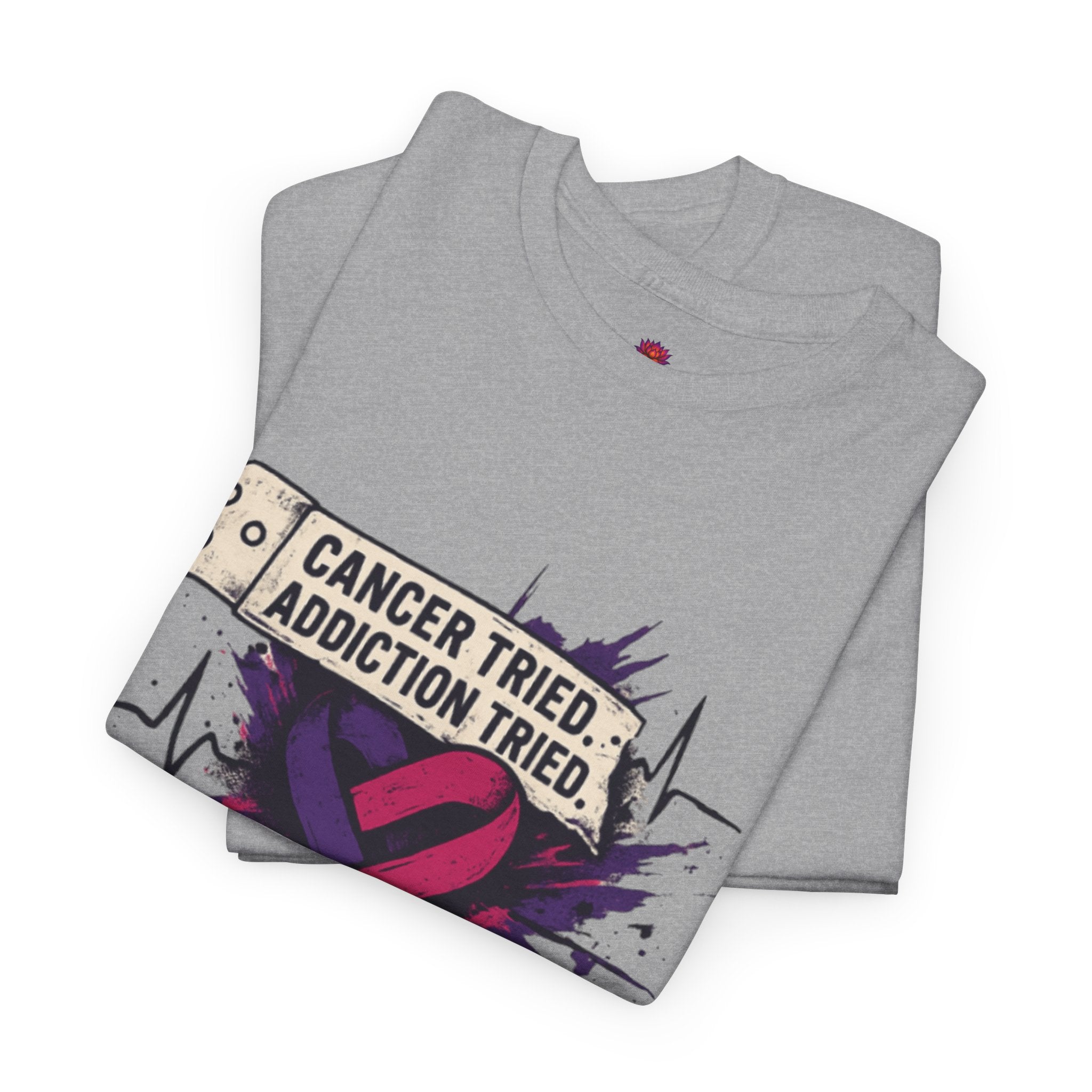 Unisex Heavy Cotton Tee with Bold Statement Design | Supportive Gift for Survivors, Casual Wear, Awareness Events, Everyday Comfort, [...]