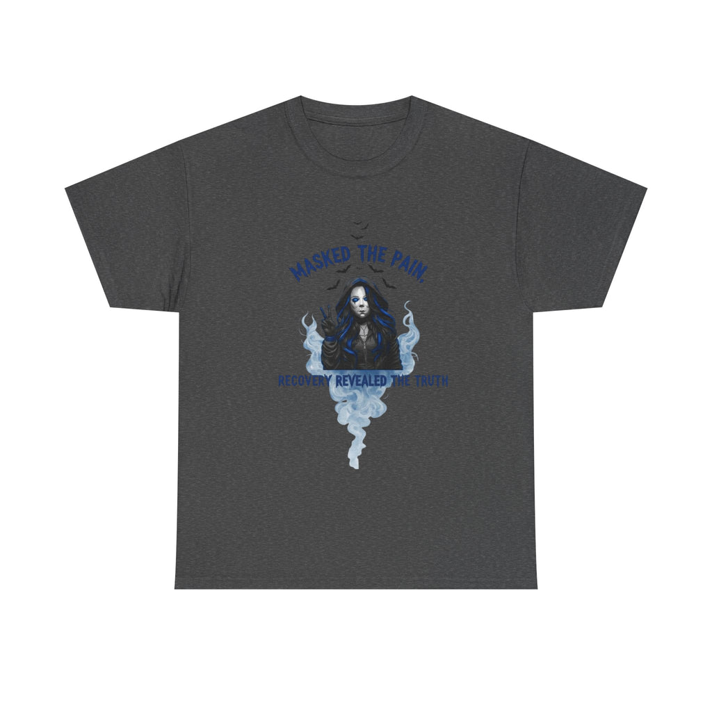 Recovery-Themed Unisex Heavy Cotton Tee – Masked The Pain, Gift for Mental Health Awareness, Comfortable Casual Wear, Support Recovery [...]