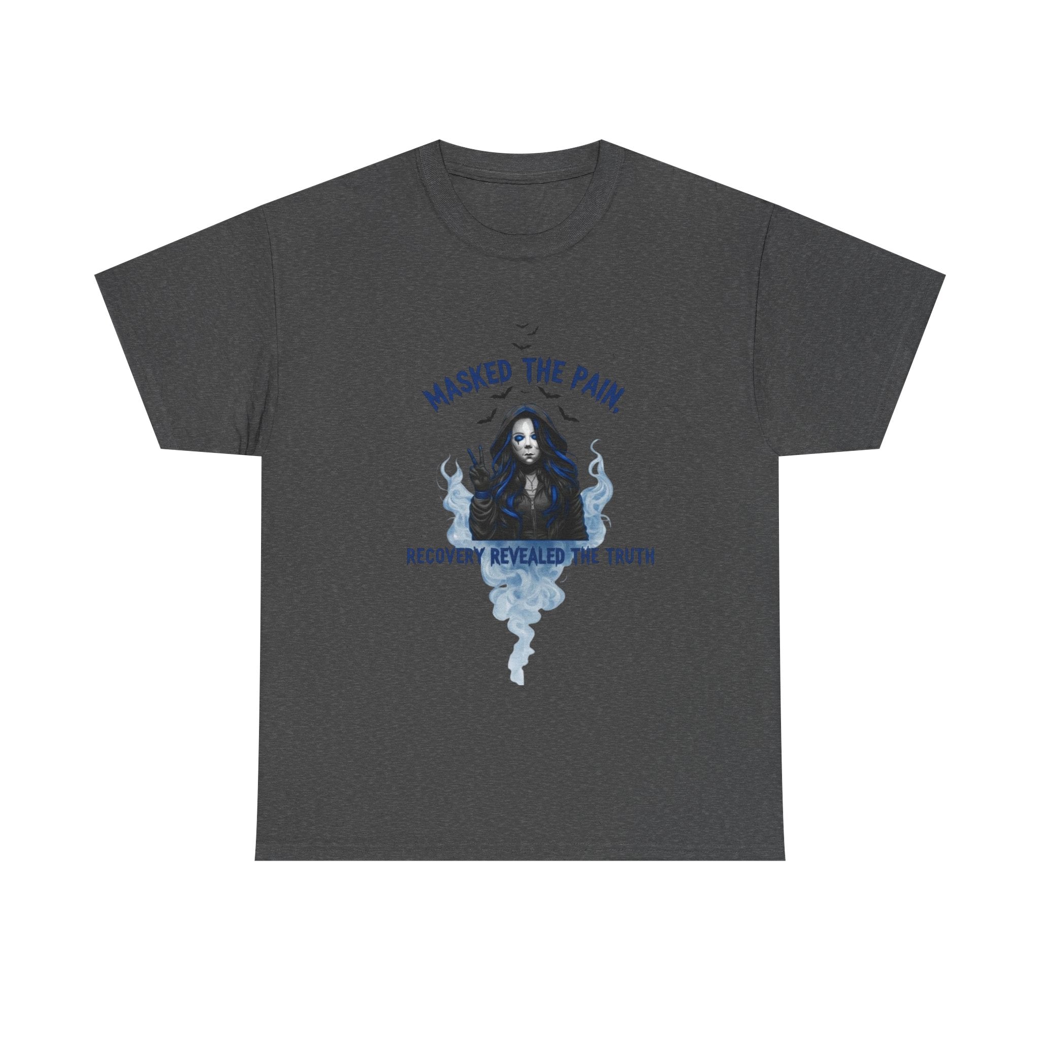 Recovery-Themed Unisex Heavy Cotton Tee – Masked The Pain, Gift for Mental Health Awareness, Comfortable Casual Wear, Support Recovery [...]