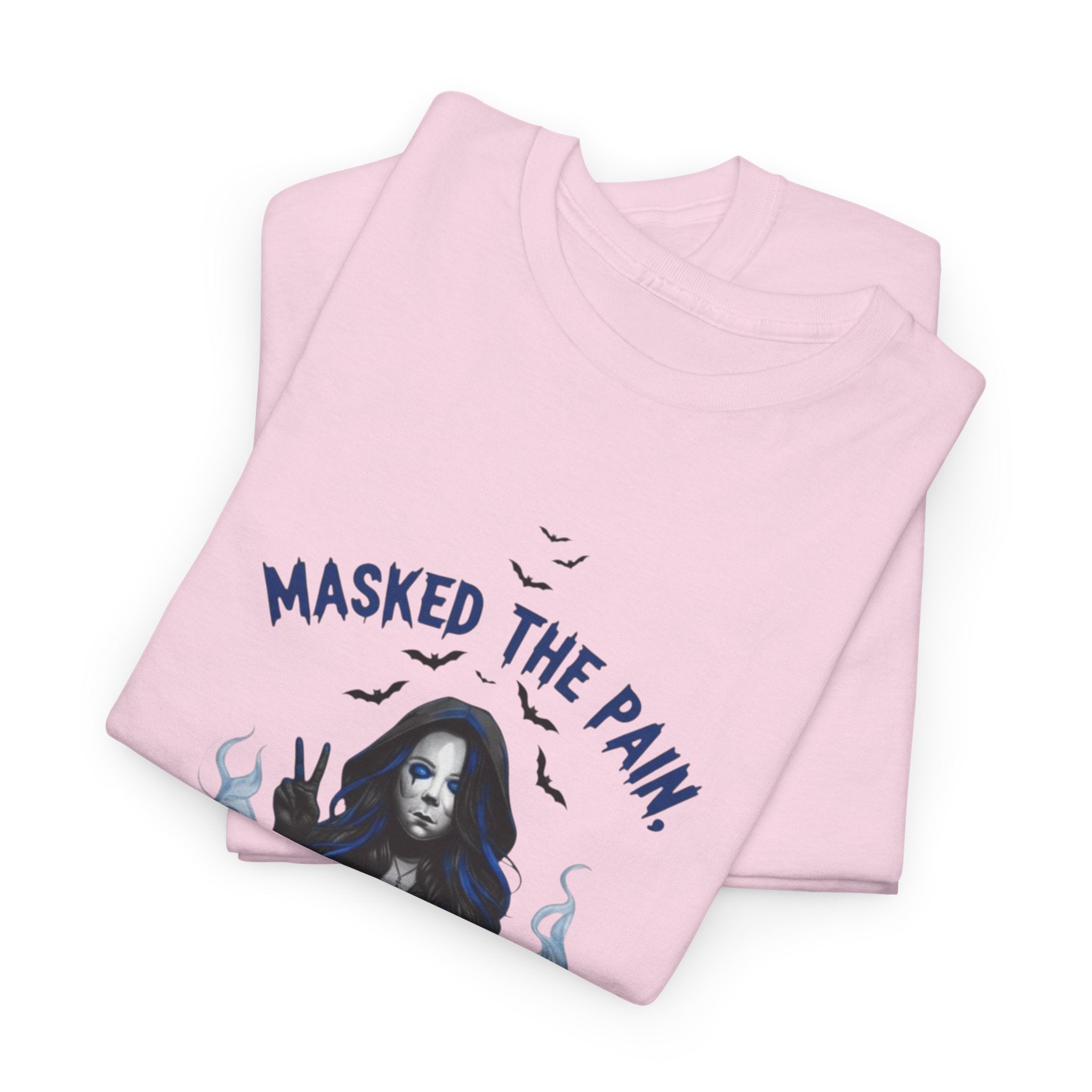 Recovery-Themed Unisex Heavy Cotton Tee – Masked The Pain, Gift for Mental Health Awareness, Comfortable Casual Wear, Support Recovery [...]
