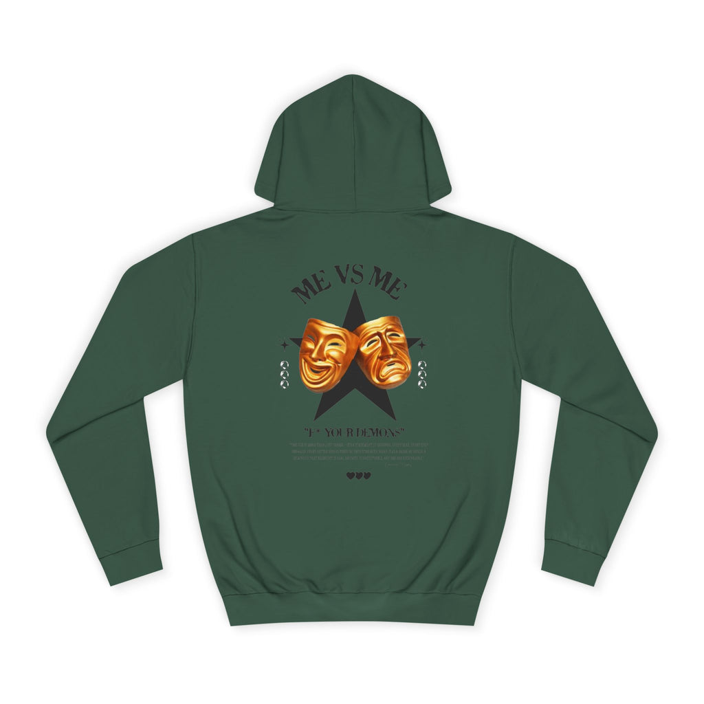Unisex College Hoodie with Artistic Design, Cozy Casual Wear, Perfect for College Students, Gift for Friends, Vibrant Graphic Sweatshirt