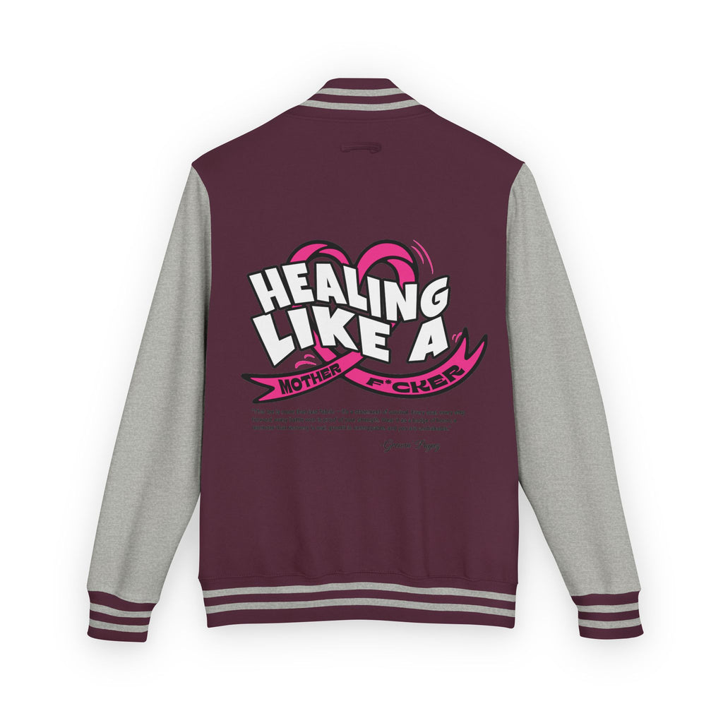 Healing Like a Mother Letterman Jacket, Unisex Varsity Jacket, Trendy Outerwear, Gift for Moms, Stylish Letterman for Her, Casual [...]