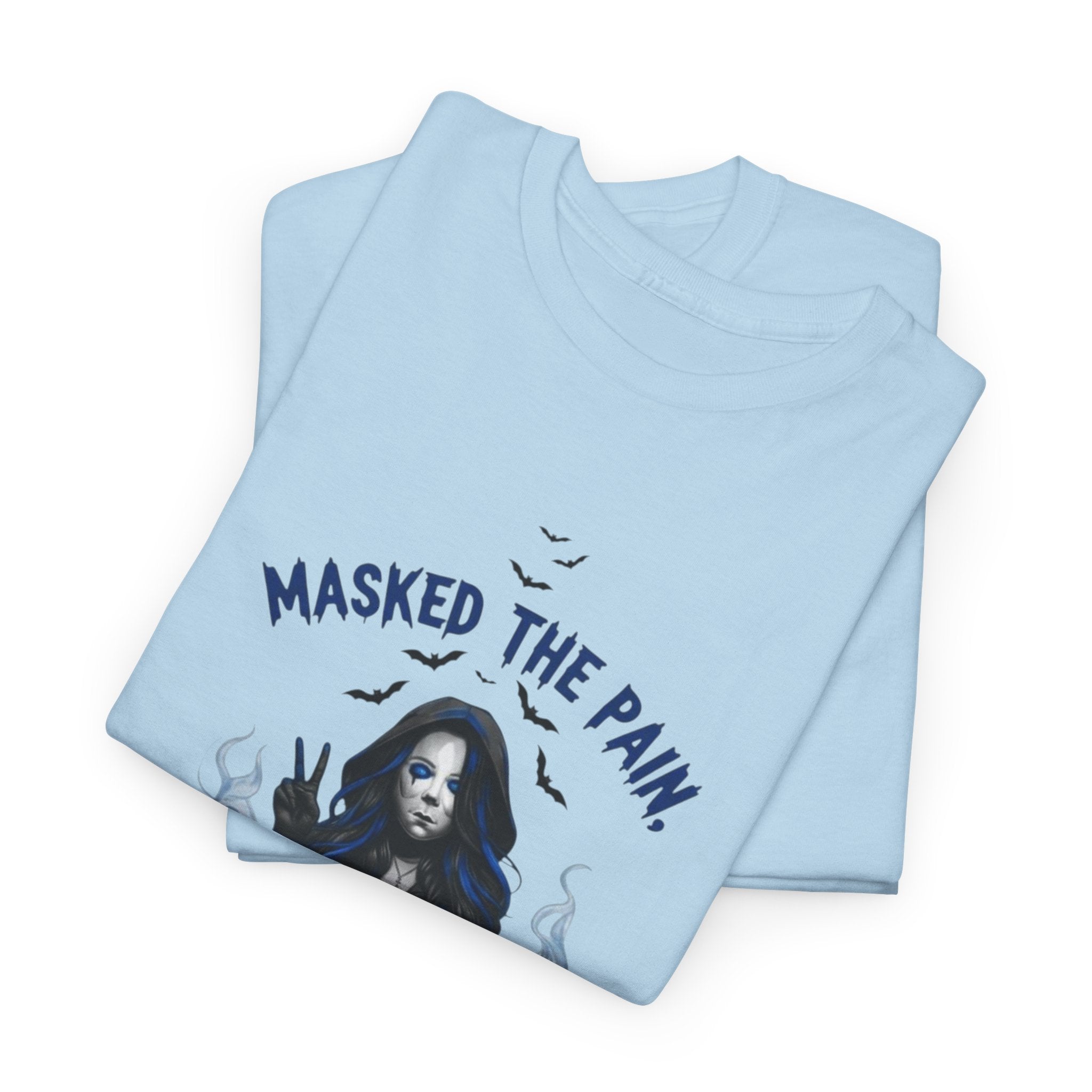 Recovery-Themed Unisex Heavy Cotton Tee – Masked The Pain, Gift for Mental Health Awareness, Comfortable Casual Wear, Support Recovery [...]
