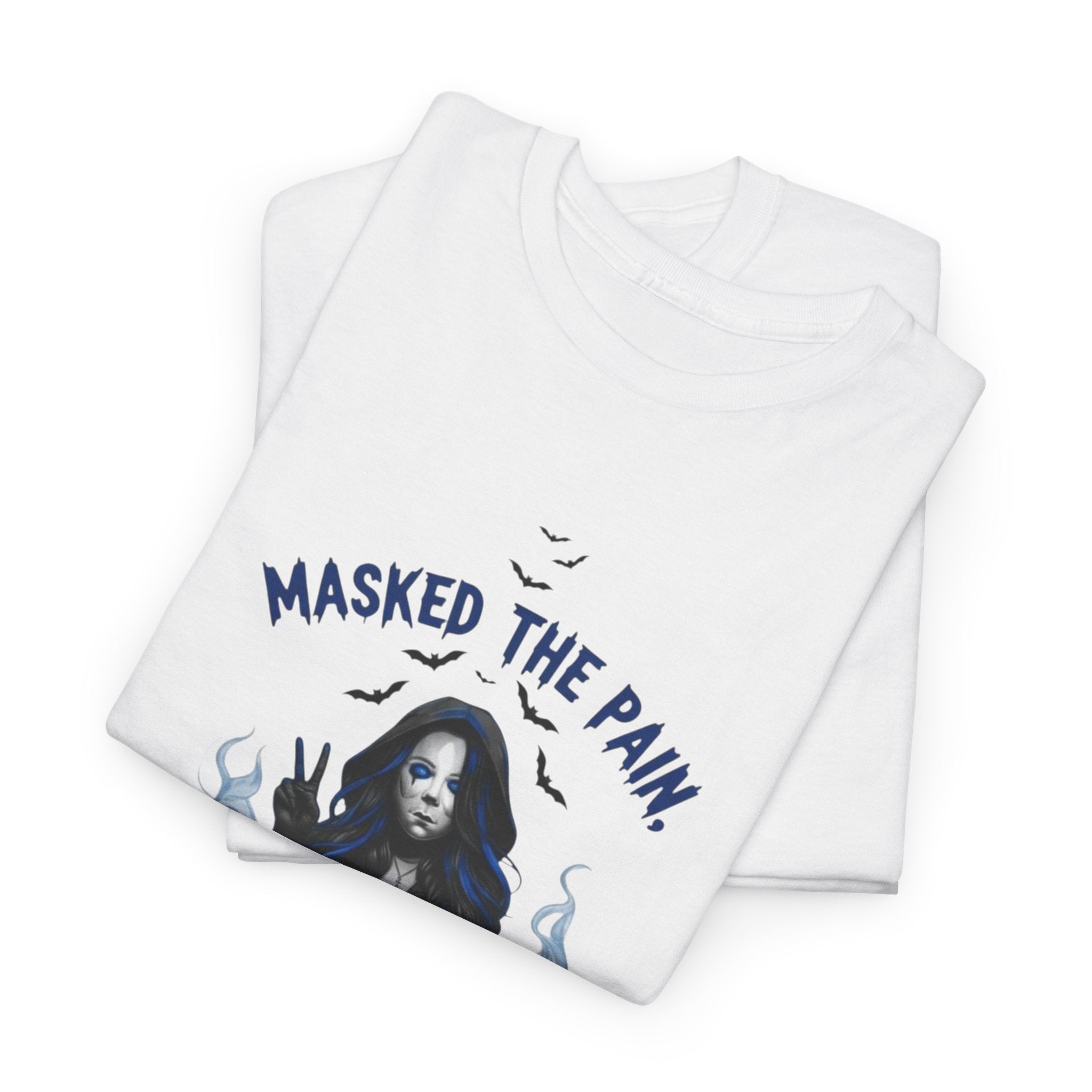 Recovery-Themed Unisex Heavy Cotton Tee – Masked The Pain, Gift for Mental Health Awareness, Comfortable Casual Wear, Support Recovery [...]