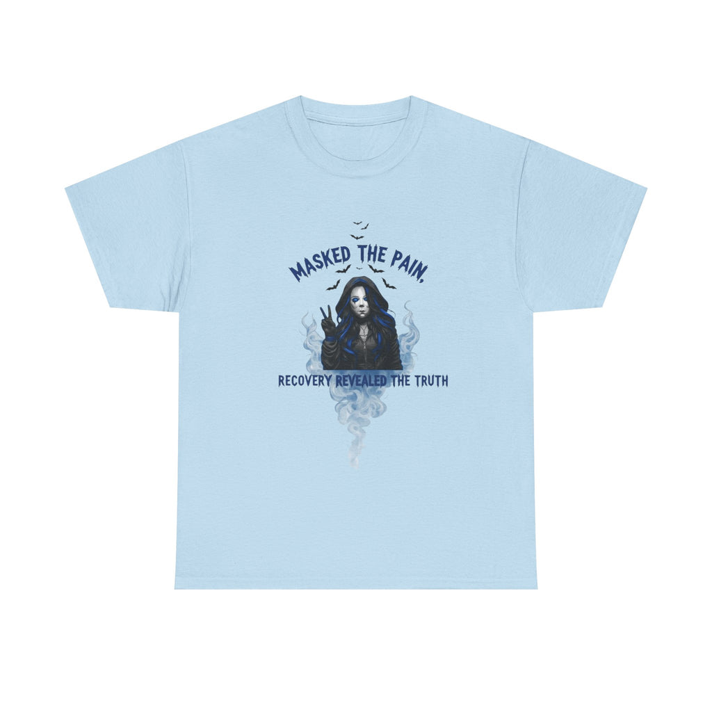 Recovery-Themed Unisex Heavy Cotton Tee – Masked The Pain, Gift for Mental Health Awareness, Comfortable Casual Wear, Support Recovery [...]