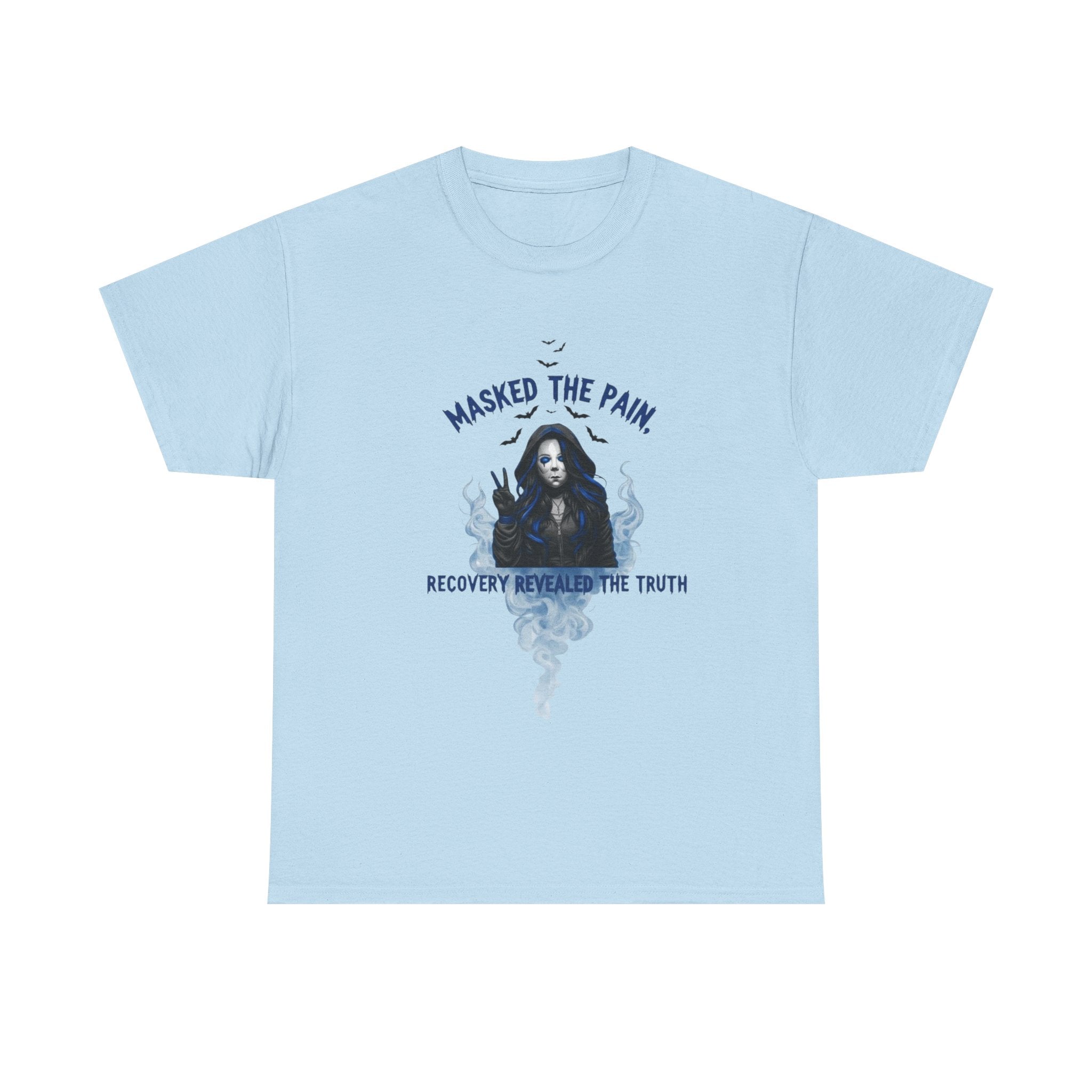 Recovery-Themed Unisex Heavy Cotton Tee – Masked The Pain, Gift for Mental Health Awareness, Comfortable Casual Wear, Support Recovery [...]