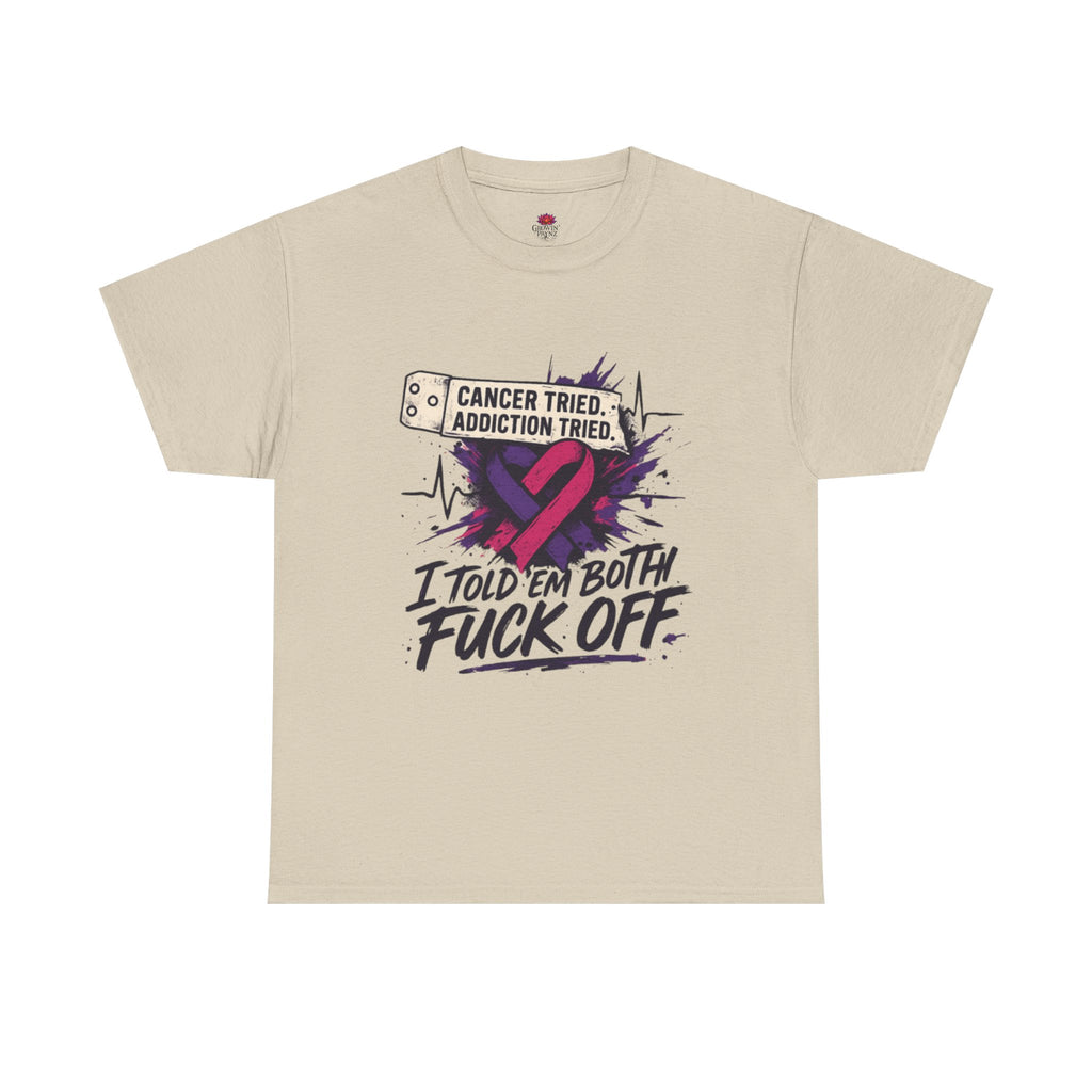 Unisex Heavy Cotton Tee with Bold Statement Design | Supportive Gift for Survivors, Casual Wear, Awareness Events, Everyday Comfort, [...]