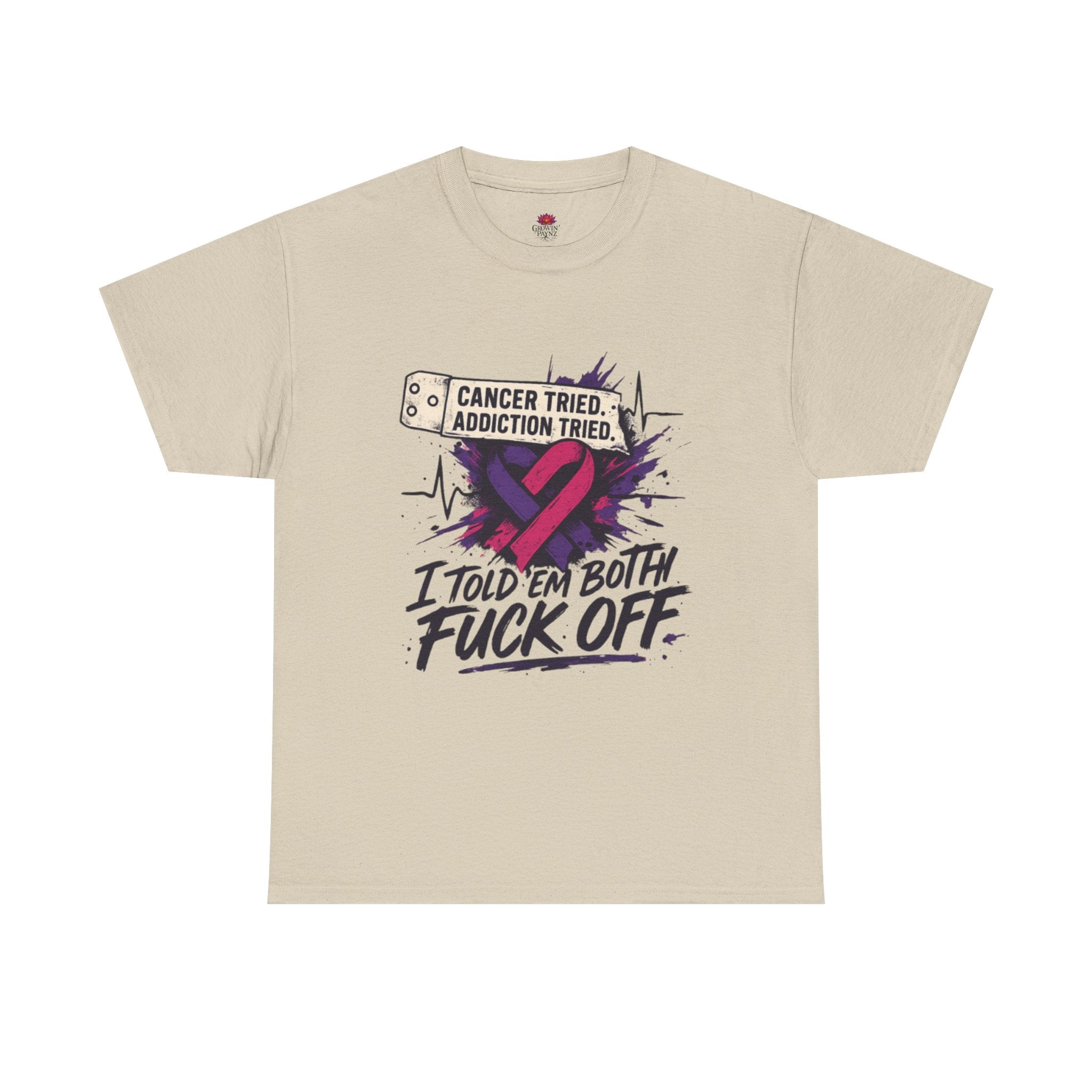 Unisex Heavy Cotton Tee with Bold Statement Design | Supportive Gift for Survivors, Casual Wear, Awareness Events, Everyday Comfort, [...]