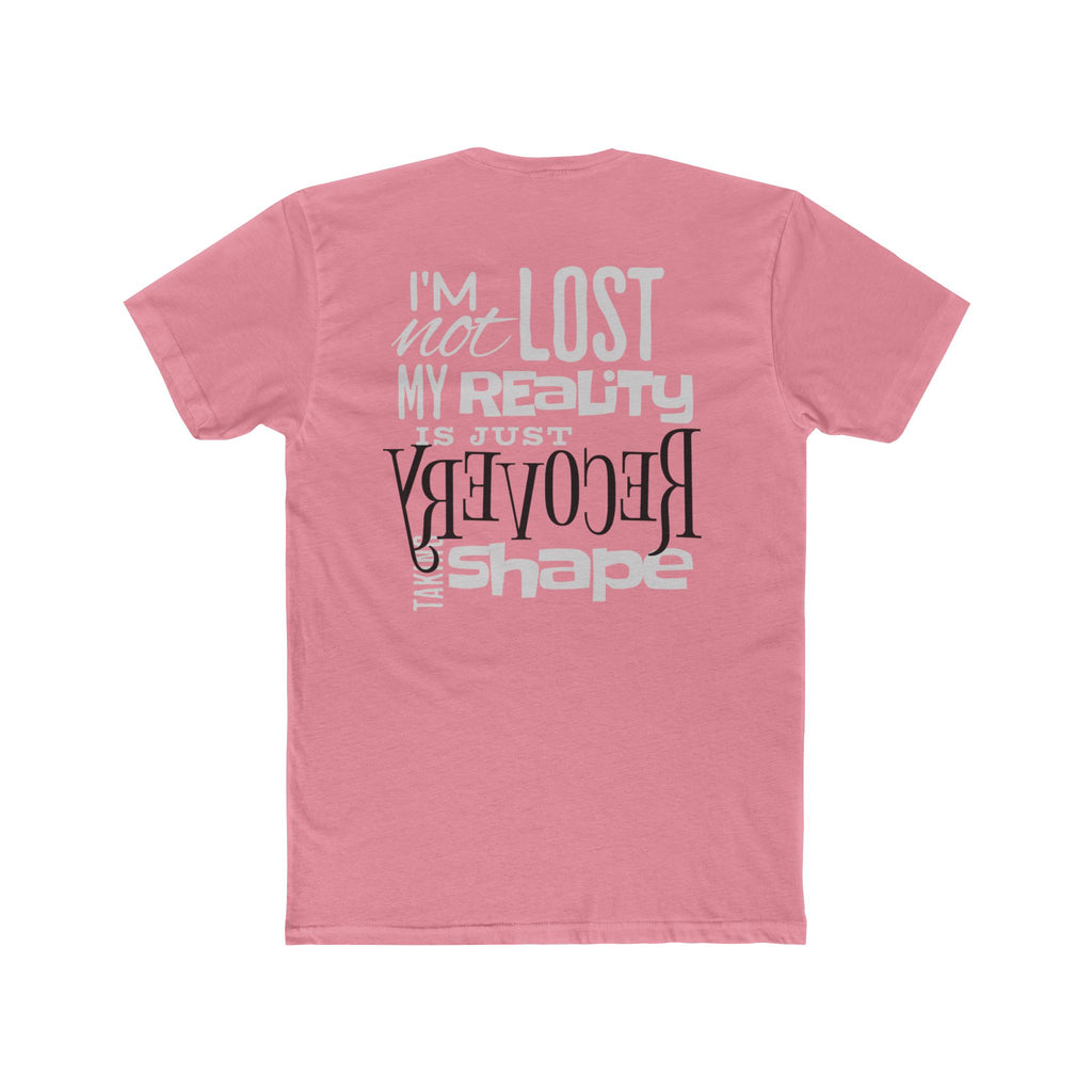 (DESIGN PRINT ON BACK) Unisex Recovery Quote Tee, Cotton Crew T-Shirt, Motivational Gift, Recovery Journey Apparel, Inspirational Quote Shirt, Self-Care Tee