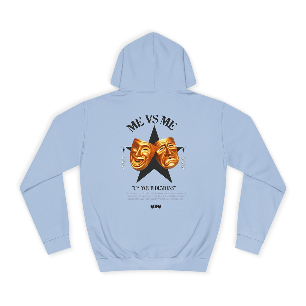Unisex College Hoodie with Artistic Design, Cozy Casual Wear, Perfect for College Students, Gift for Friends, Vibrant Graphic Sweatshirt