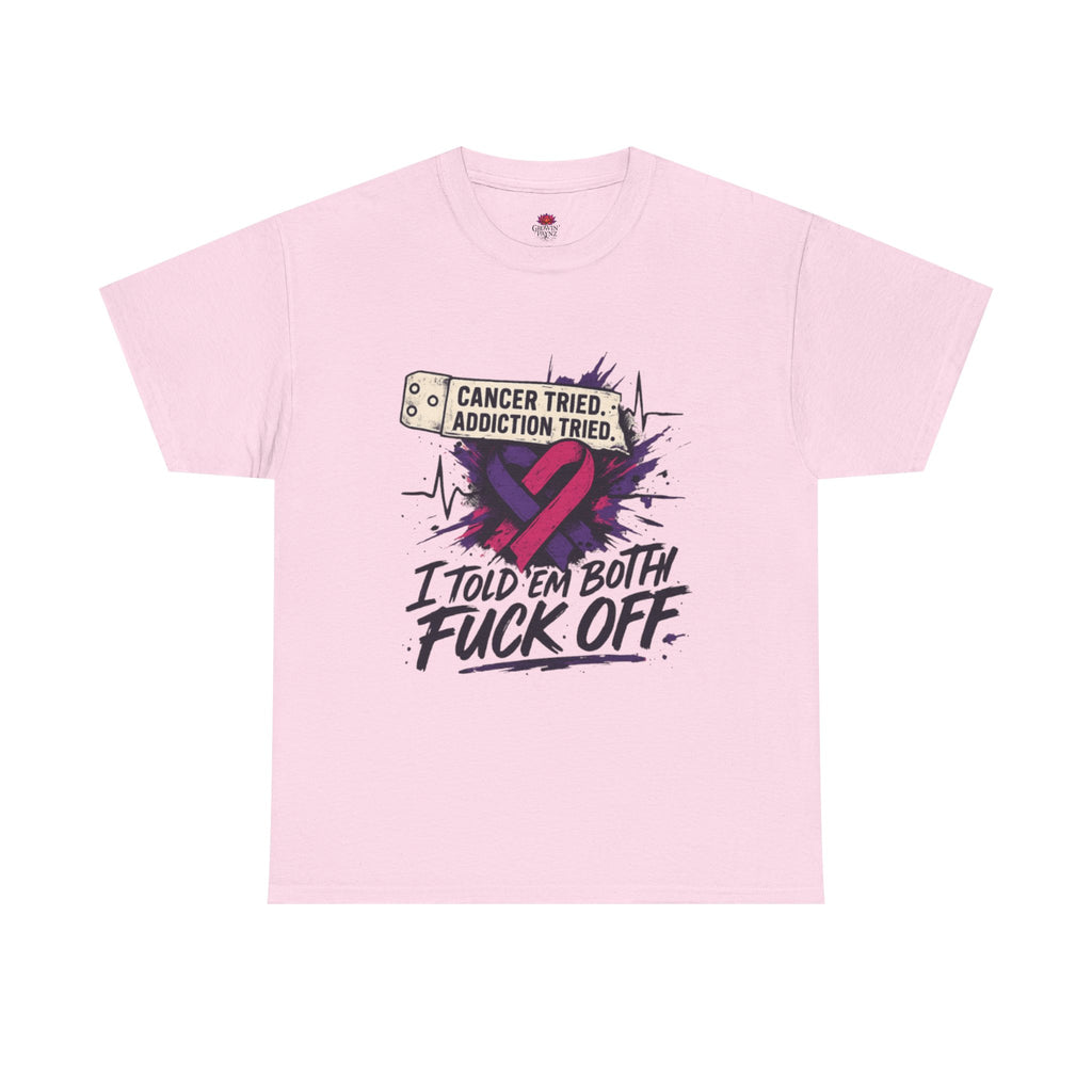 Unisex Heavy Cotton Tee with Bold Statement Design | Supportive Gift for Survivors, Casual Wear, Awareness Events, Everyday Comfort, [...]
