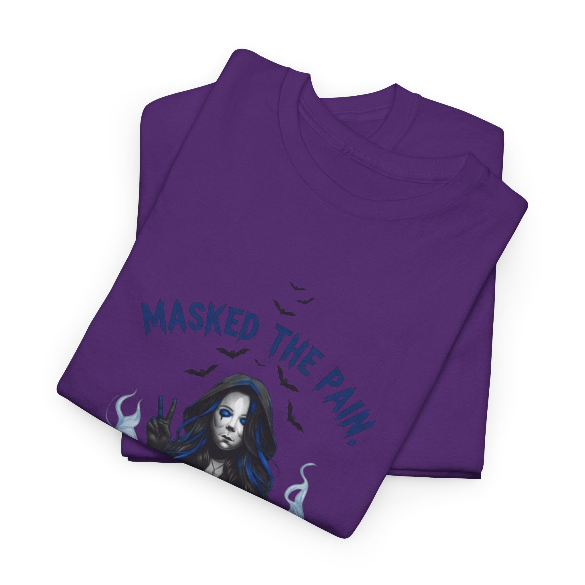 Recovery-Themed Unisex Heavy Cotton Tee – Masked The Pain, Gift for Mental Health Awareness, Comfortable Casual Wear, Support Recovery [...]