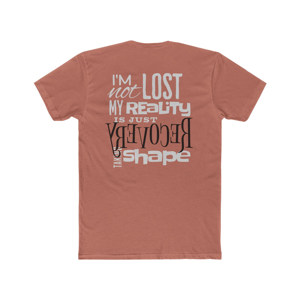 (DESIGN PRINT ON BACK) Unisex Recovery Quote Tee, Cotton Crew T-Shirt, Motivational Gift, Recovery Journey Apparel, Inspirational Quote Shirt, Self-Care Tee