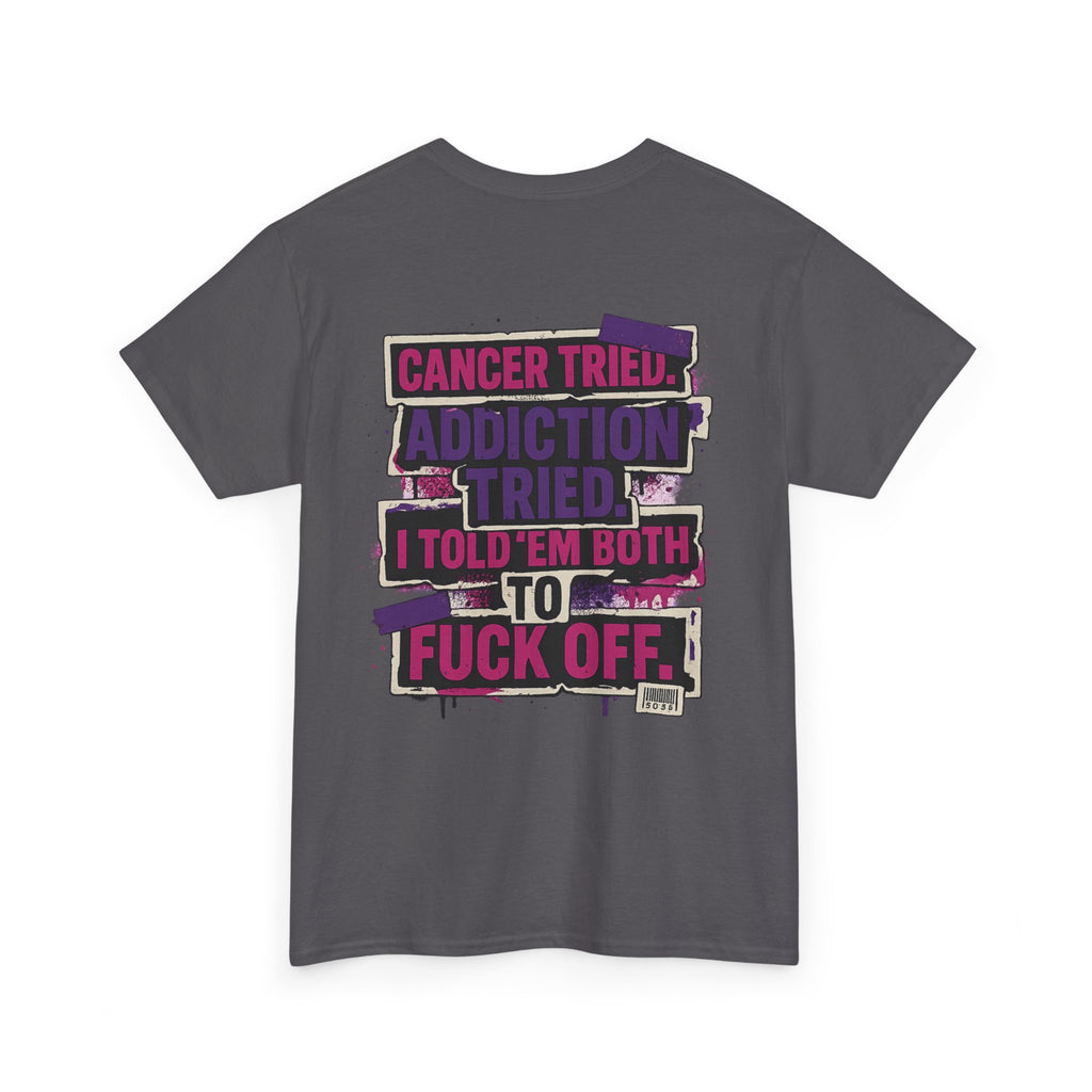 Empowerment Tee - Cancer & Addiction Awareness Shirt, Motivational T-Shirt, Unisex Graphic Tee, Gift for Survivors, Resilience Apparel