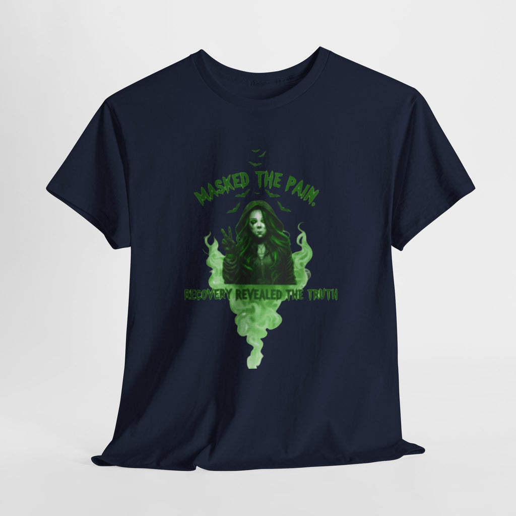 Recovery Awareness Tee, Masked The Pain Shirt, Unisex Cotton T-Shirt, Support Mental Health, Gift for Friends and Family, Recovery [...]