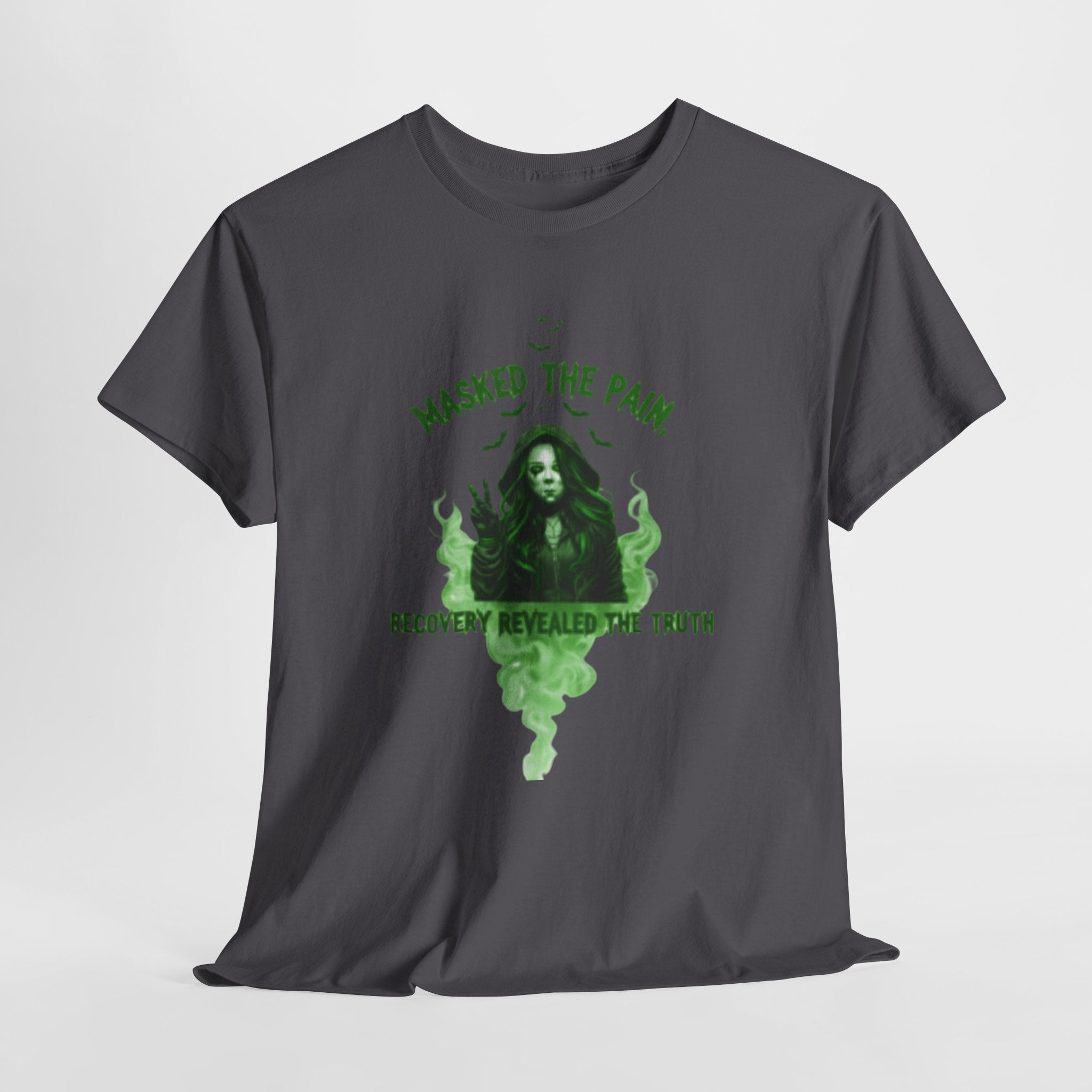 Recovery Awareness Tee, Masked The Pain Shirt, Unisex Cotton T-Shirt, Support Mental Health, Gift for Friends and Family, Recovery [...]