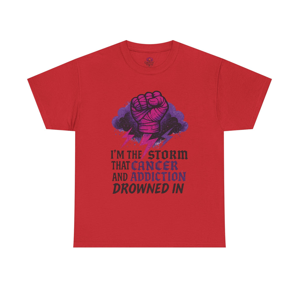 Empowering Cancer Awareness T-Shirt - Fight Against Addiction, Hope, Strength, Gift for Survivors, Unisex Tee