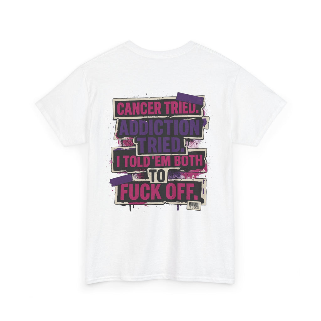 Empowerment Tee - Cancer & Addiction Awareness Shirt, Motivational T-Shirt, Unisex Graphic Tee, Gift for Survivors, Resilience Apparel