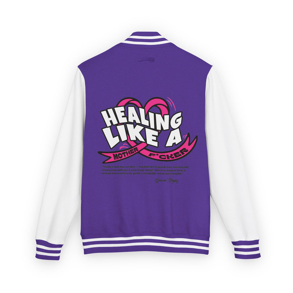 Healing Like a Mother Letterman Jacket, Unisex Varsity Jacket, Trendy Outerwear, Gift for Moms, Stylish Letterman for Her, Casual [...]