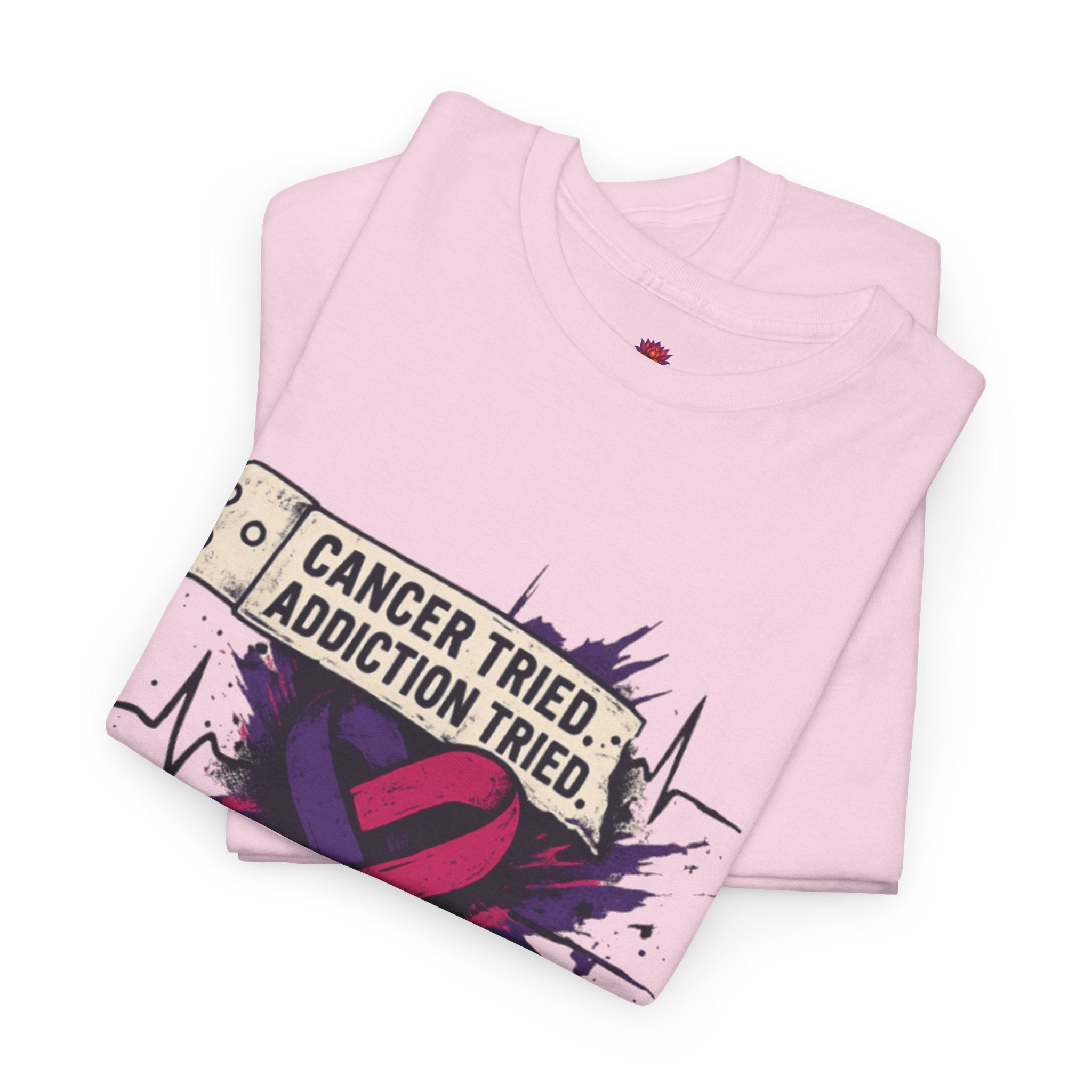 Unisex Heavy Cotton Tee with Bold Statement Design | Supportive Gift for Survivors, Casual Wear, Awareness Events, Everyday Comfort, [...]